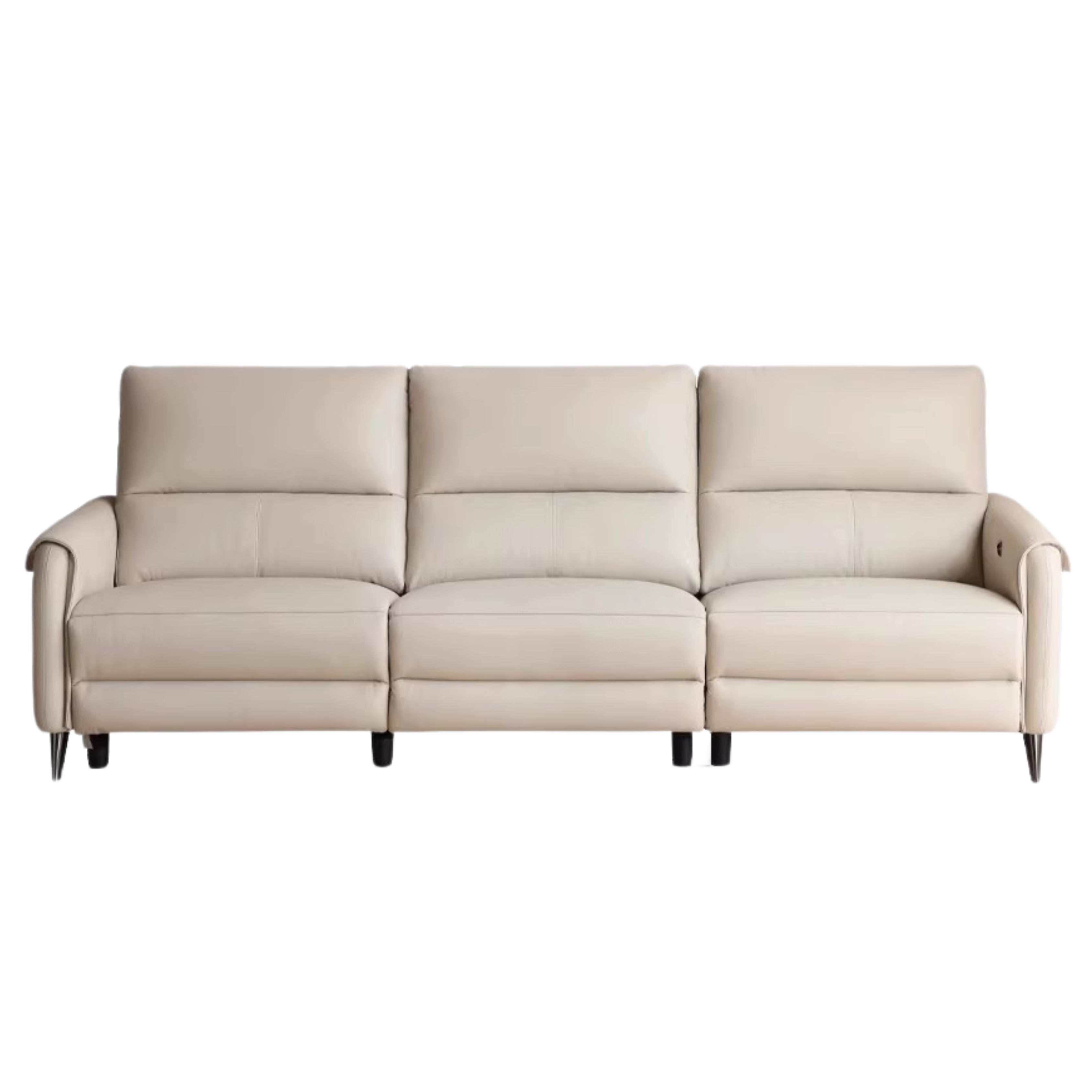 Genuine Leather Zero Wall Multifunctional Electric Sofa, Top Layer Cowhide Sofa.