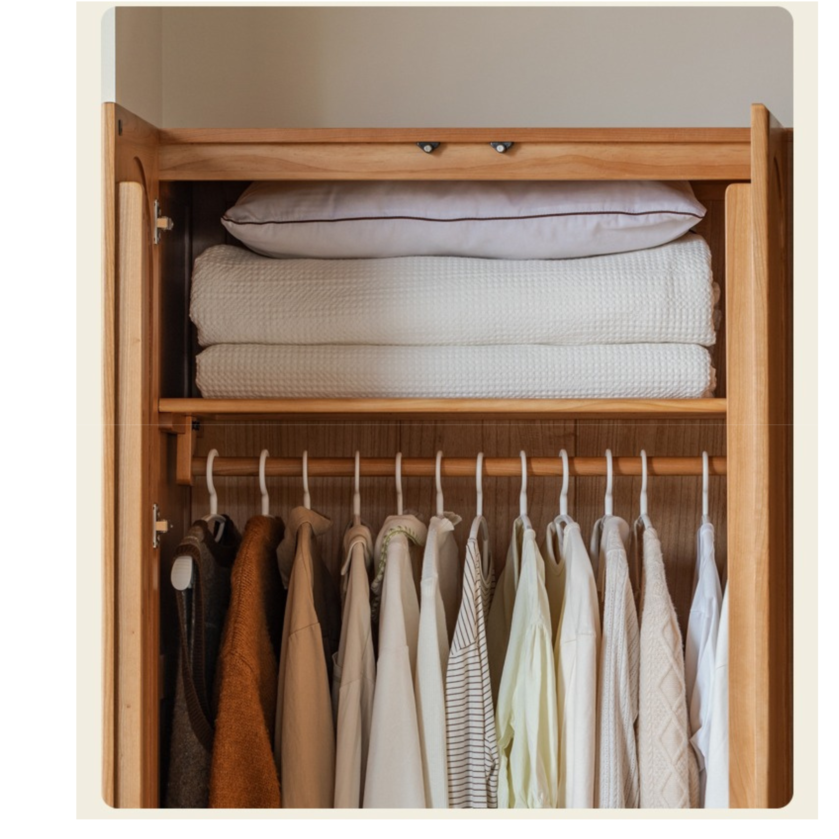Cherry Solid Wood Vintage Wardrobe.
