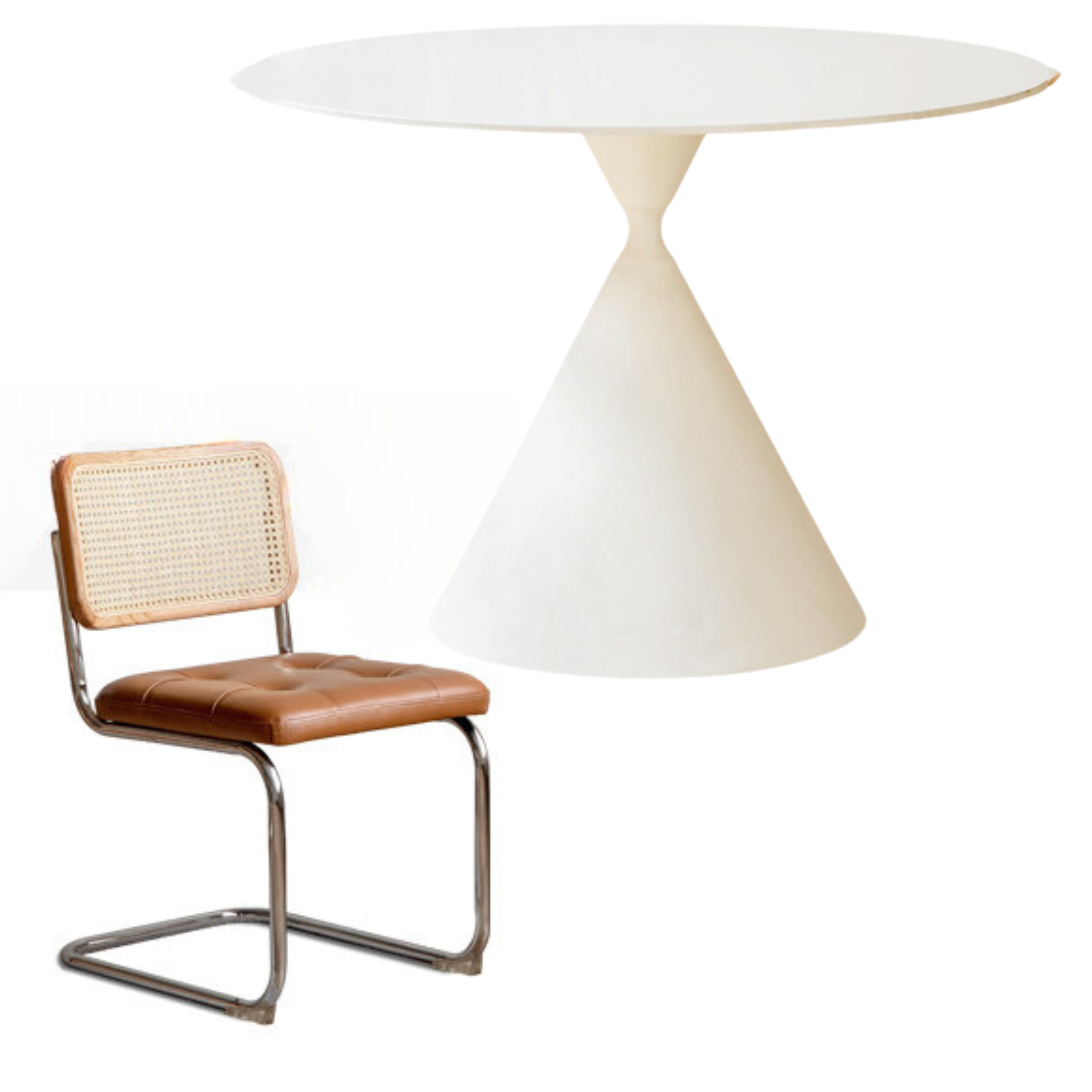 Rock Cream Style Round Table.