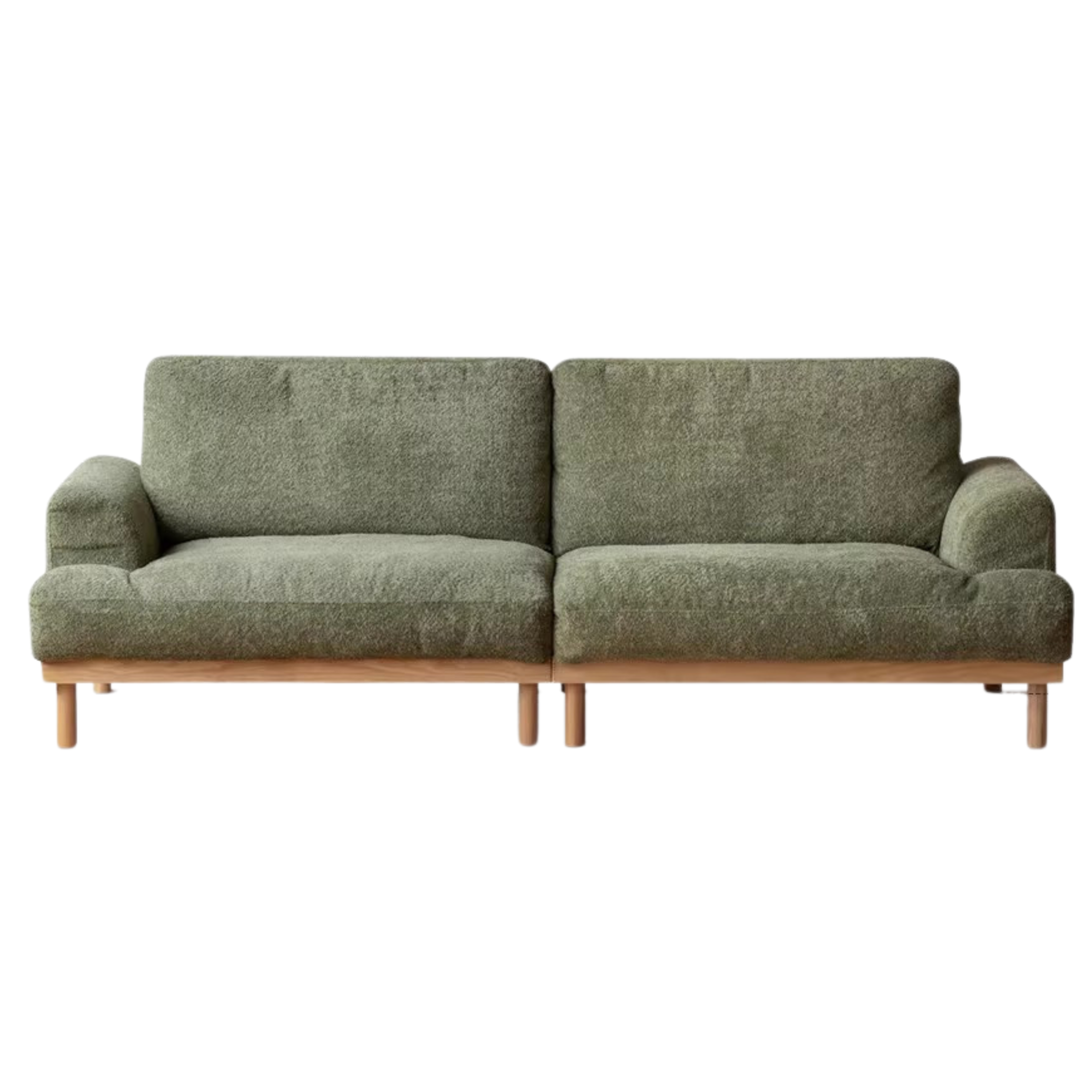 Ash Solid Wood Fabric Sofa Nordic Modern