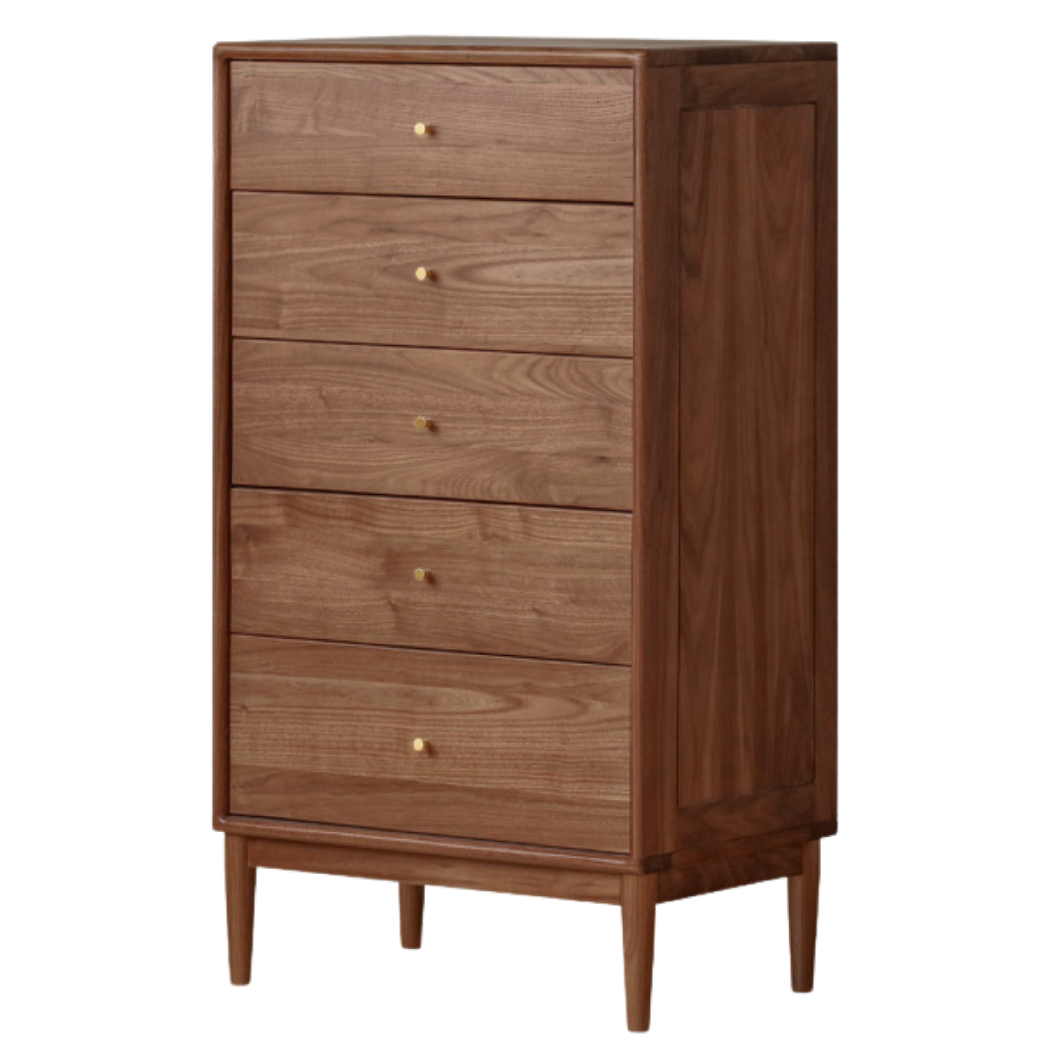 Black Walnut, Oak Solid Wood Drawer, Modern Porch Cabinet