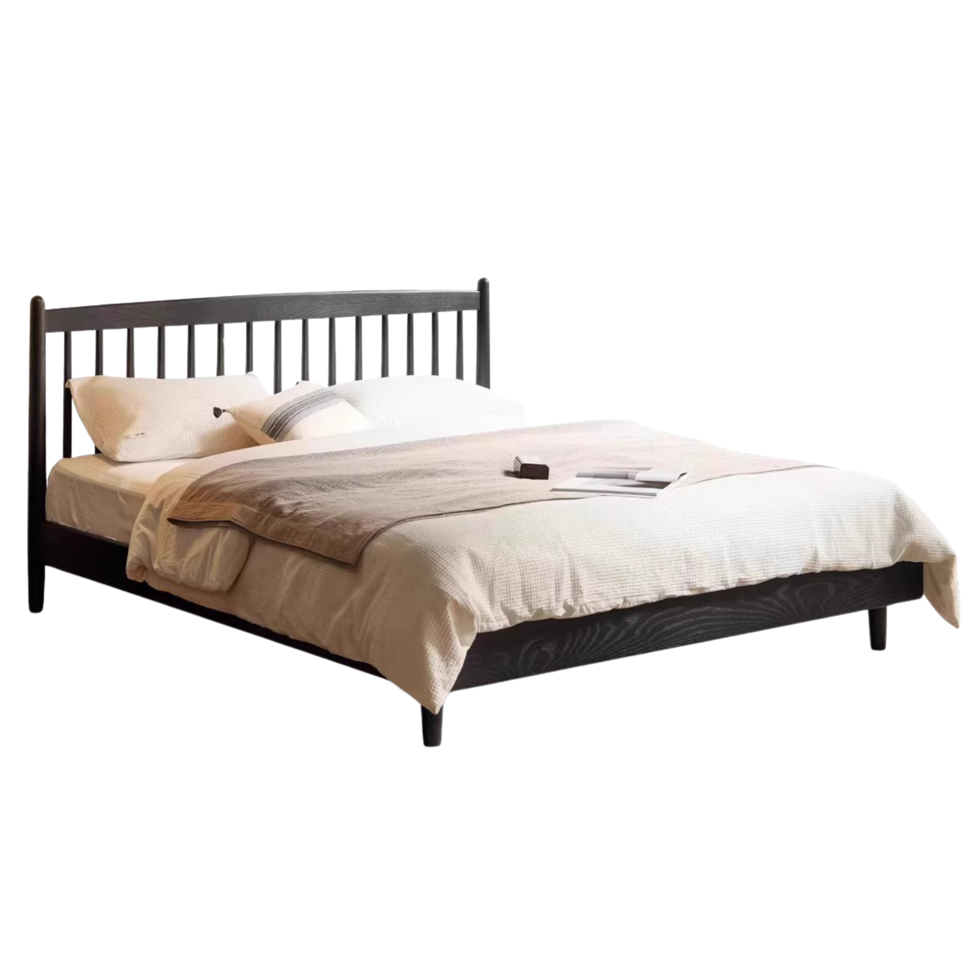 Oak Solid Wood Vintage Bed