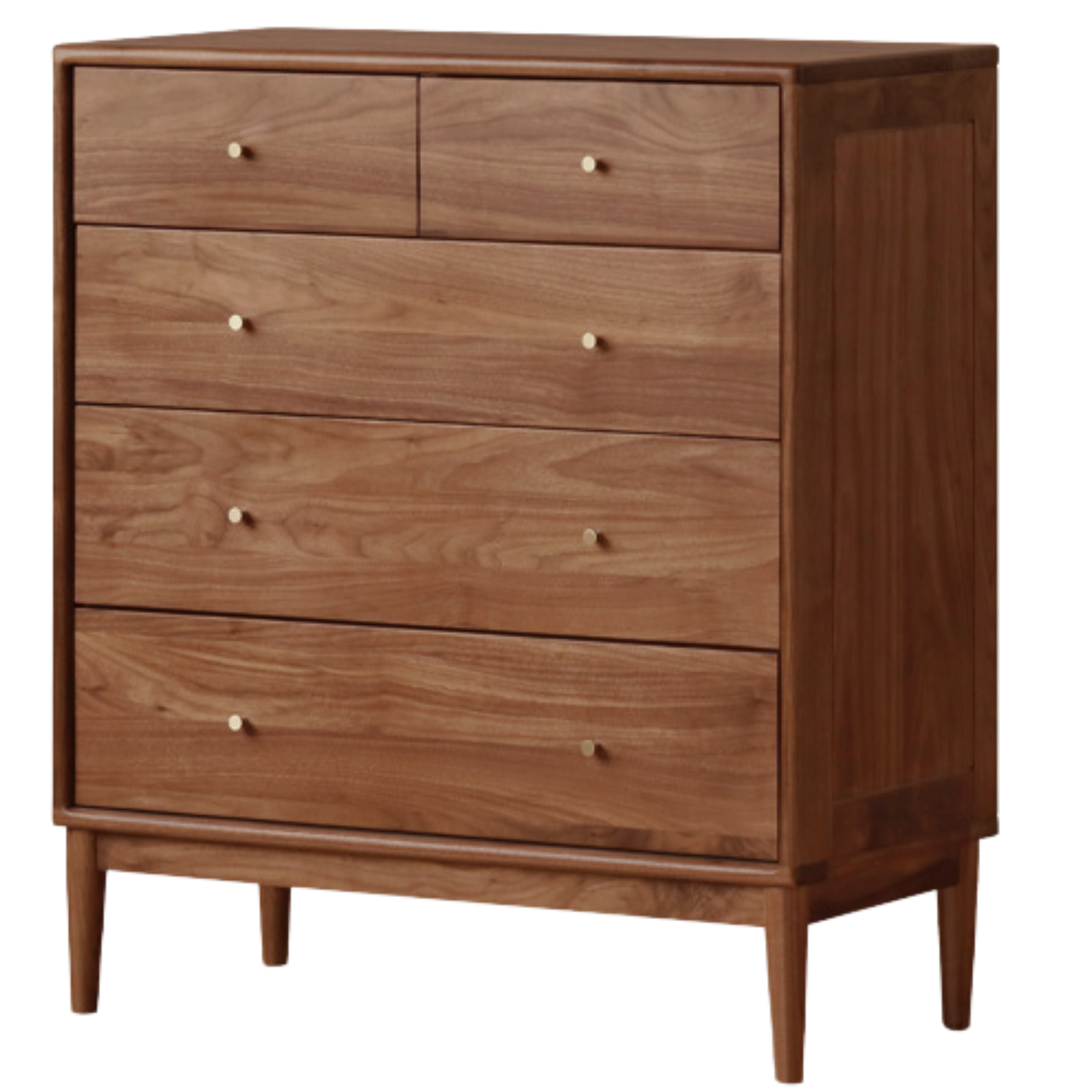 Black Walnut, Oak Solid Wood Drawer, Modern Porch Cabinet
