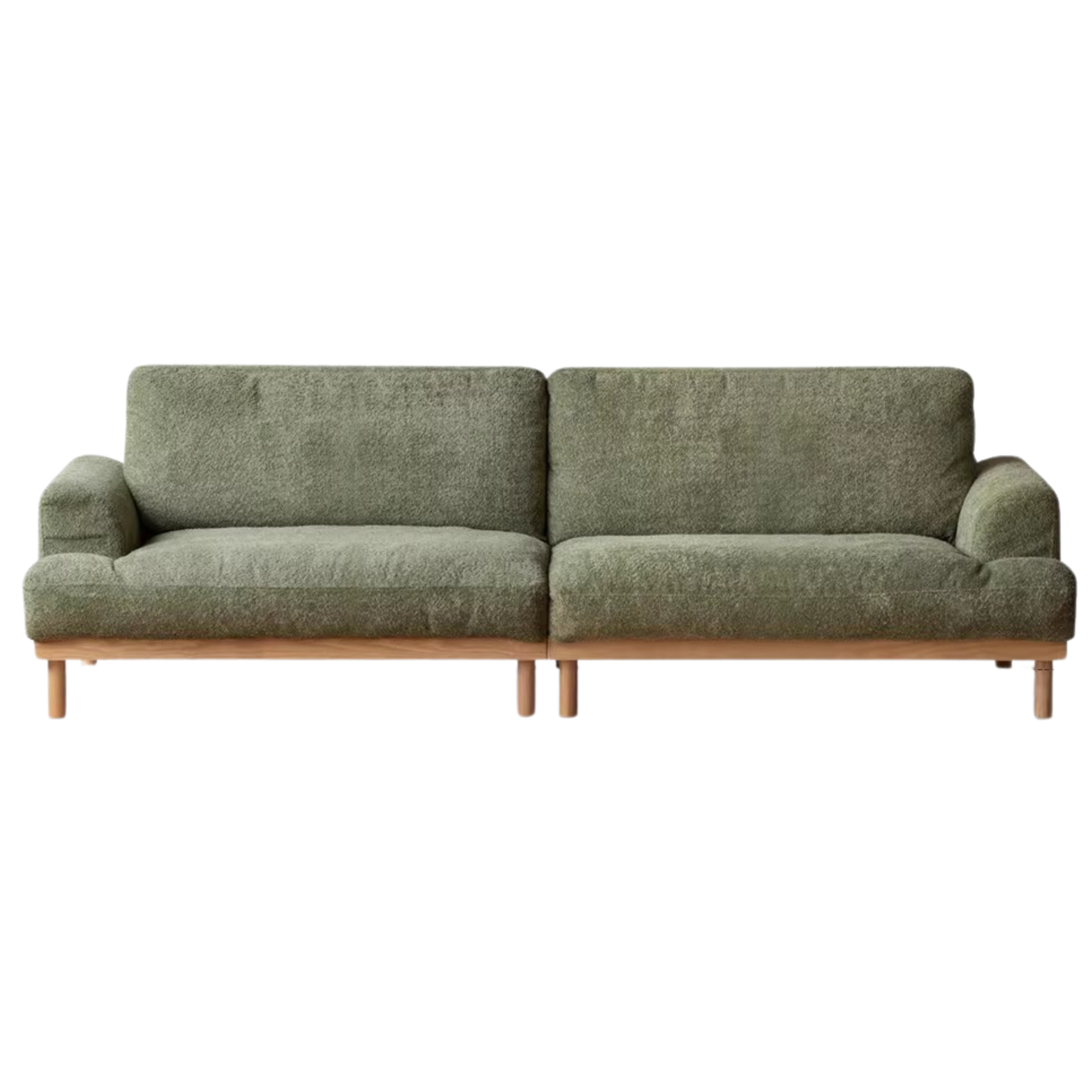 Ash Solid Wood Fabric Sofa Nordic Modern