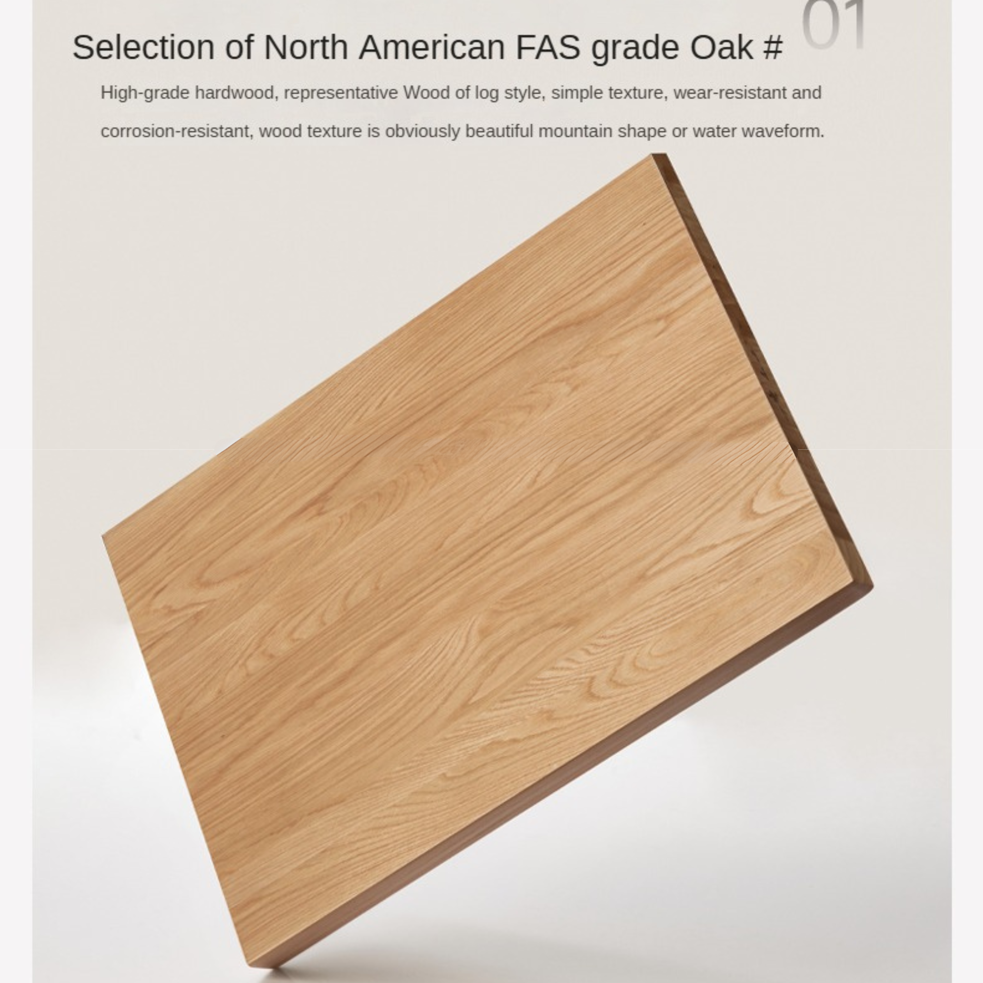 Oak Solid Wood Small Chest of Drawers