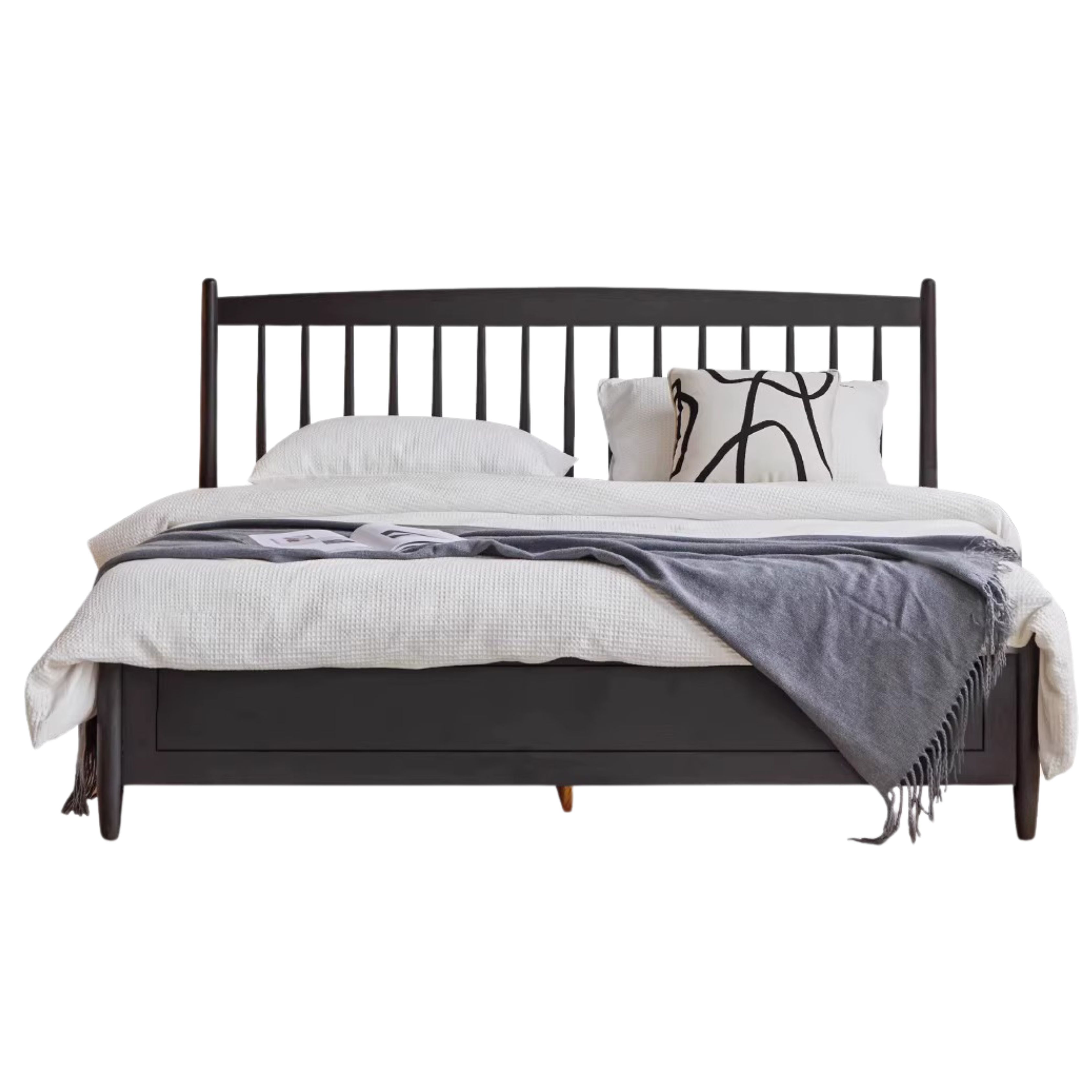Oak Solid Wood Vintage Bed