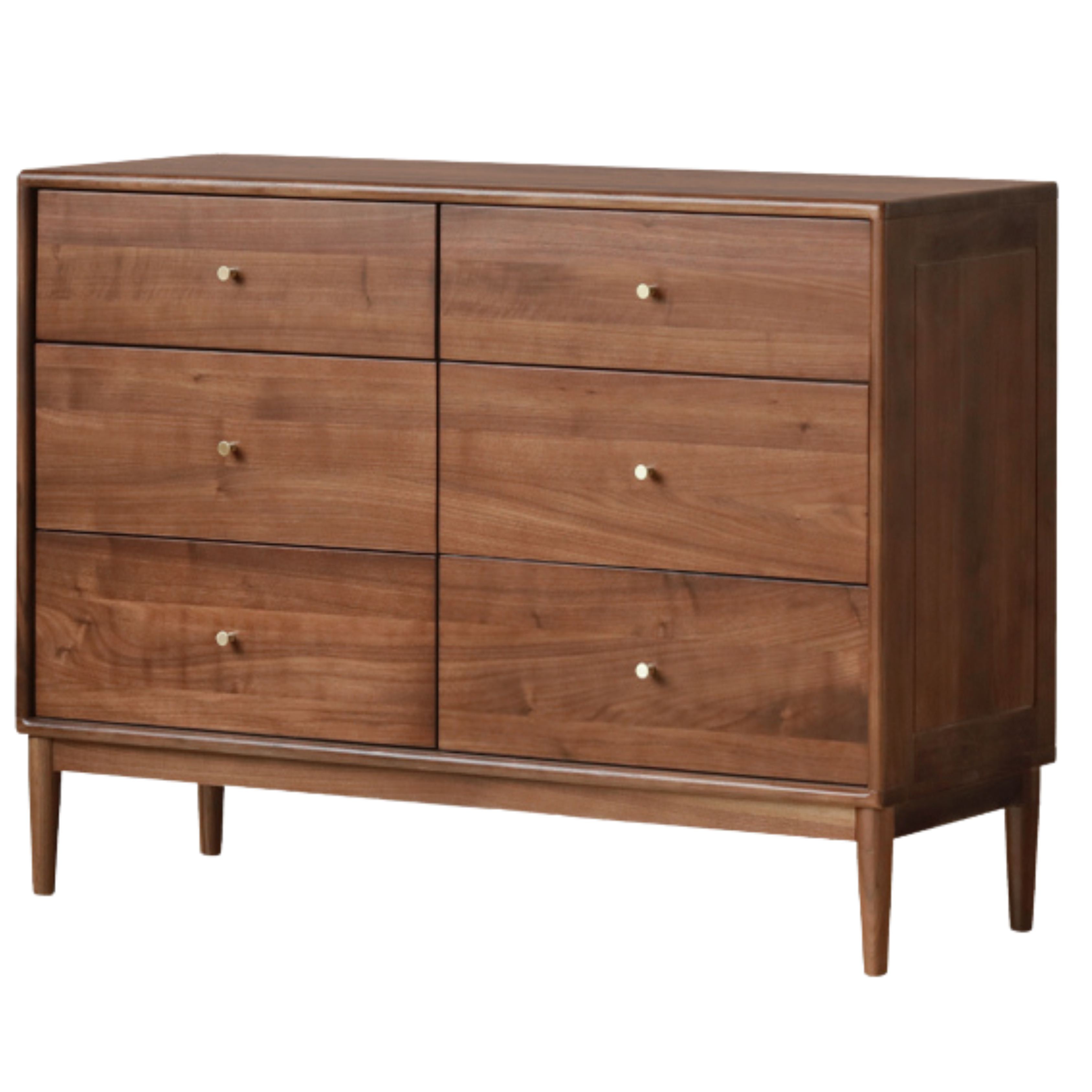 Black Walnut, Oak Solid Wood Drawer, Modern Porch Cabinet
