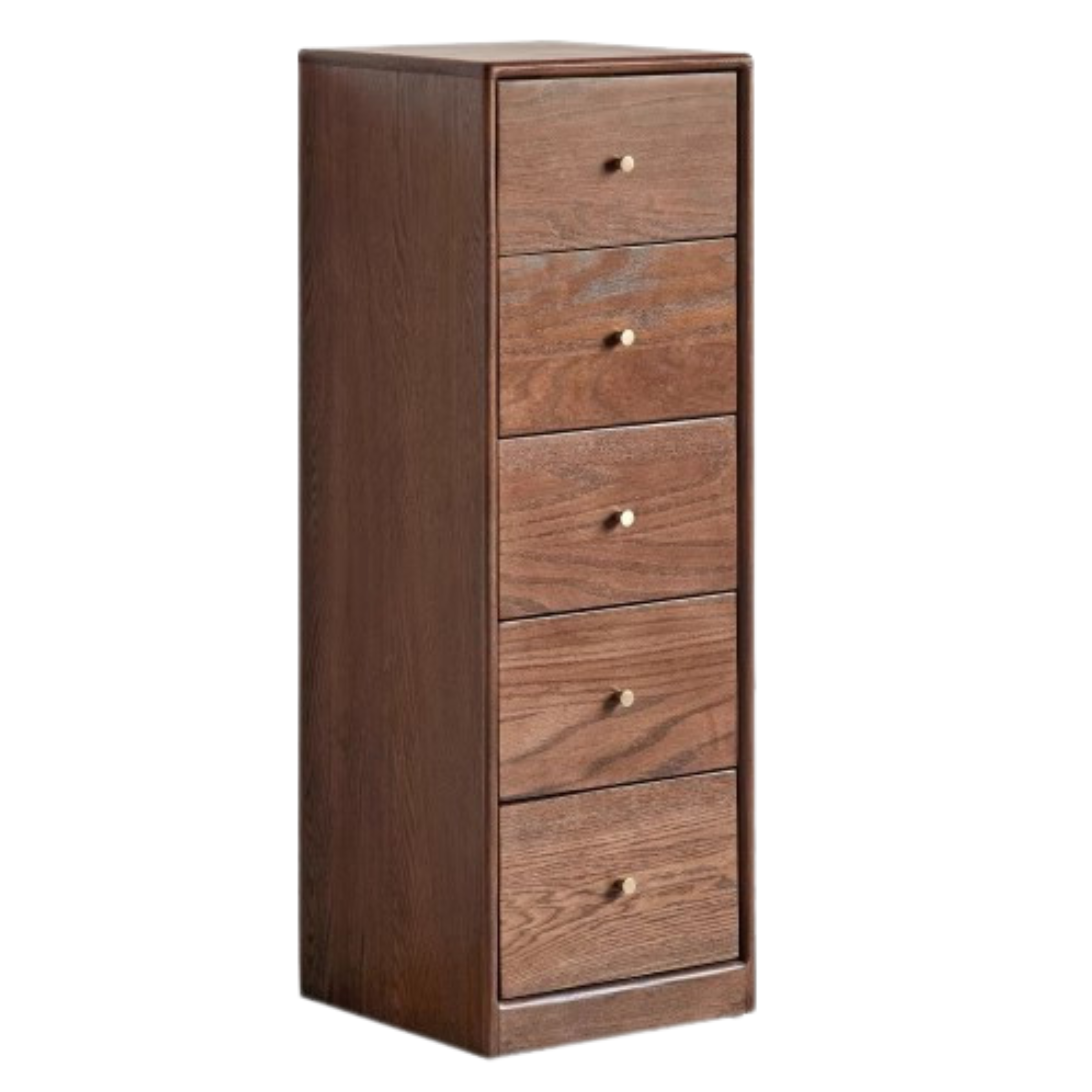 Oak Solid Wood Side Cabinet, Multi-Functional Storage.