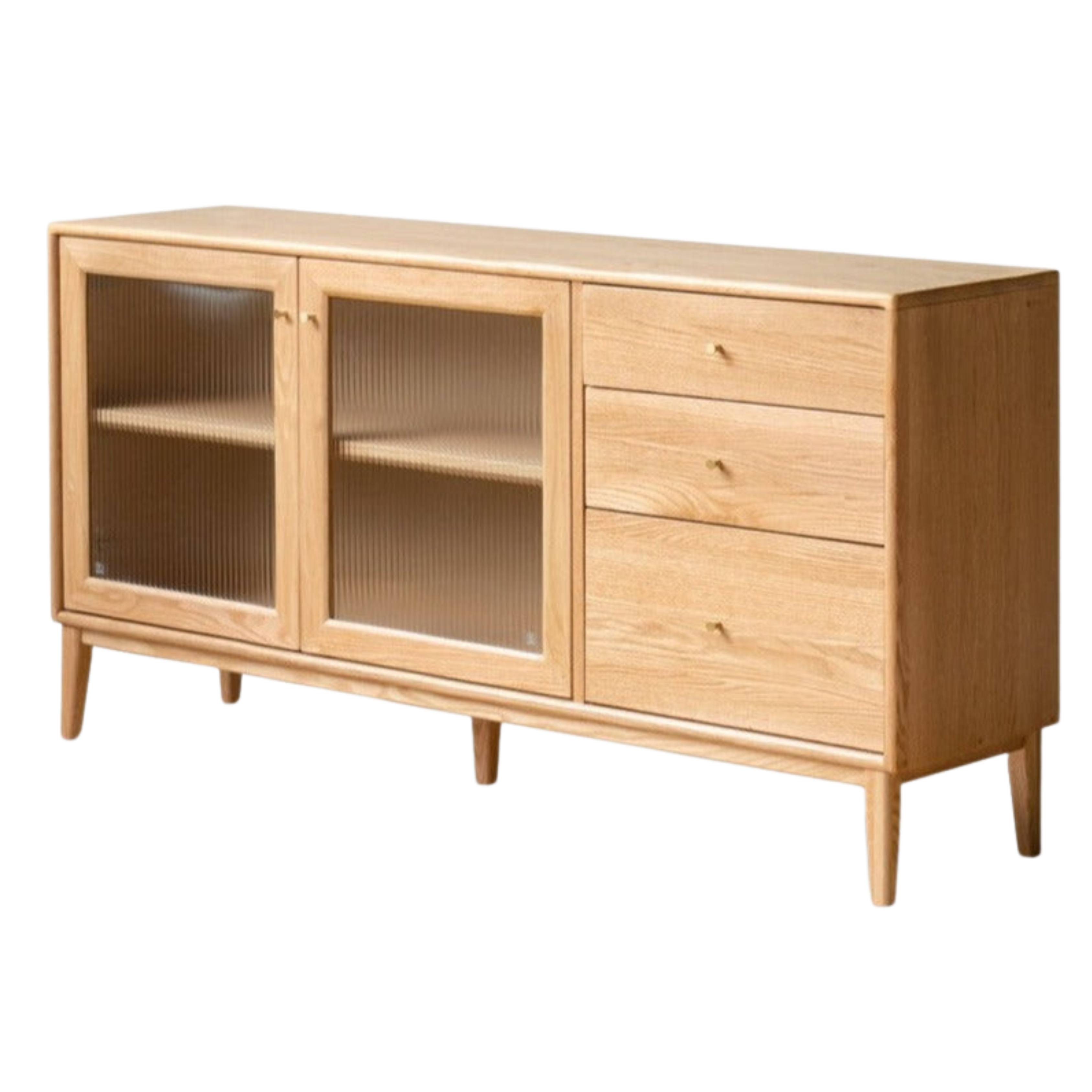 Oak Solid Wood Rock Board Modern Dining Sideboard