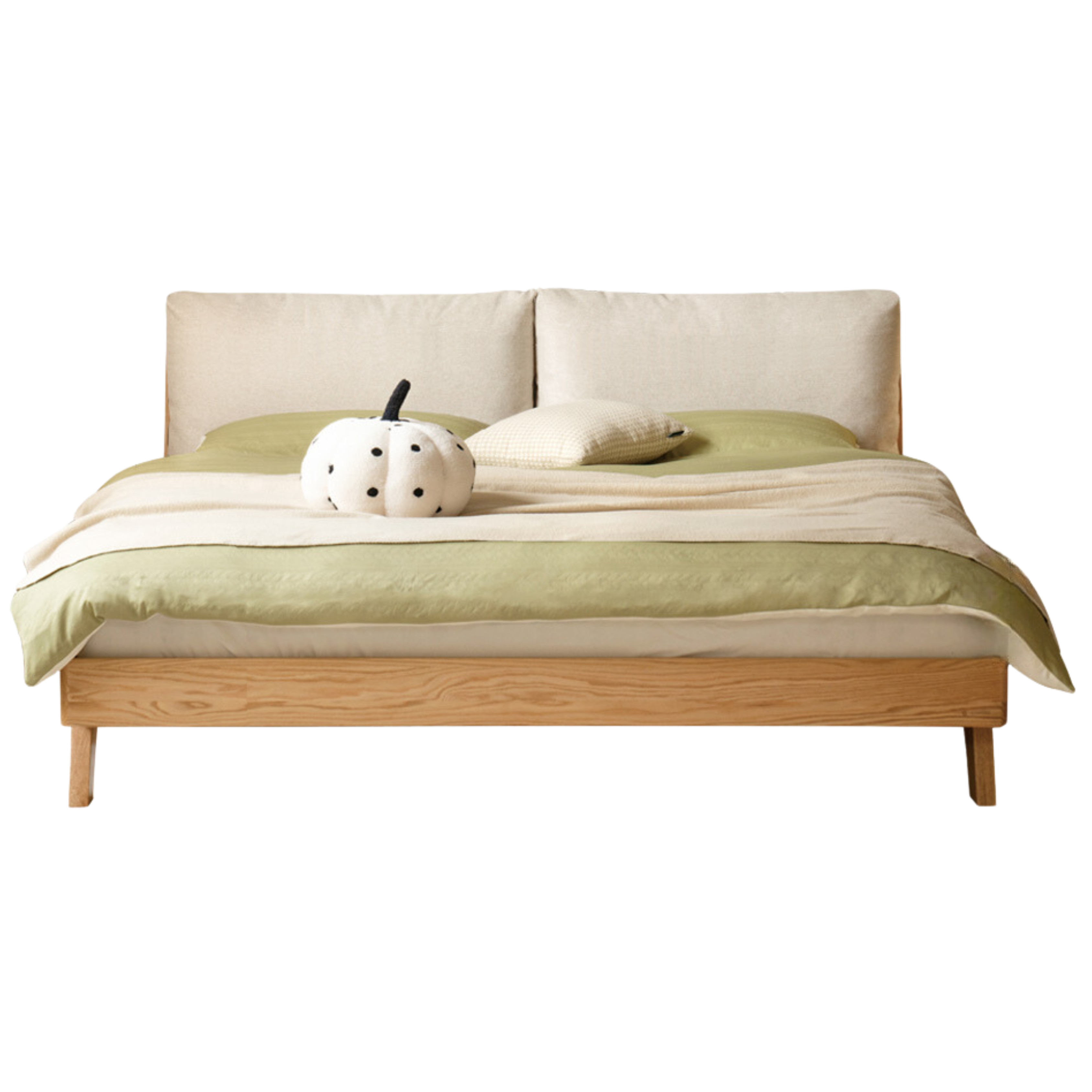 Oak Solid Wood Soft Bed