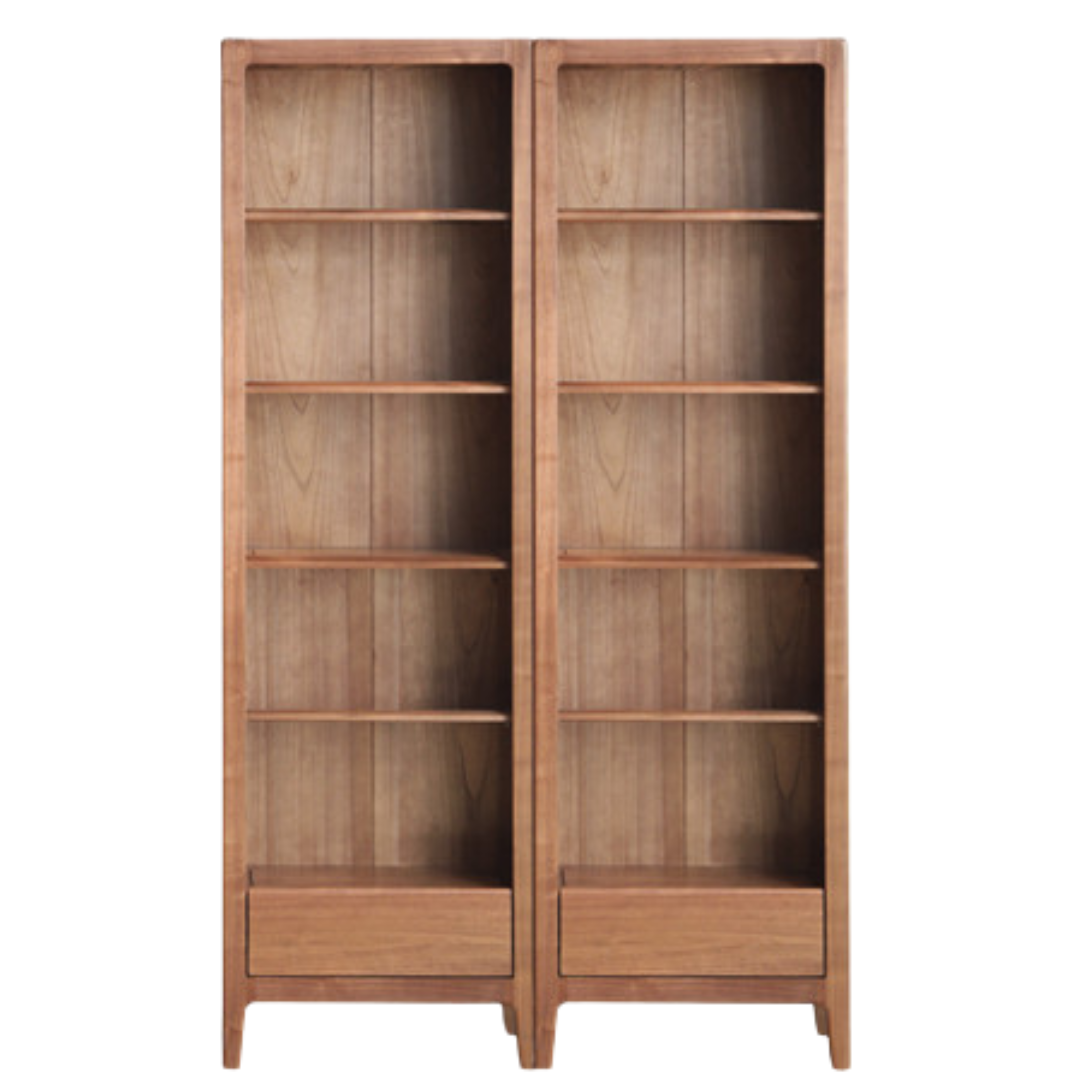 Black Walnut, Ash Solid Wood Bookcase Free Combination Bookshelf