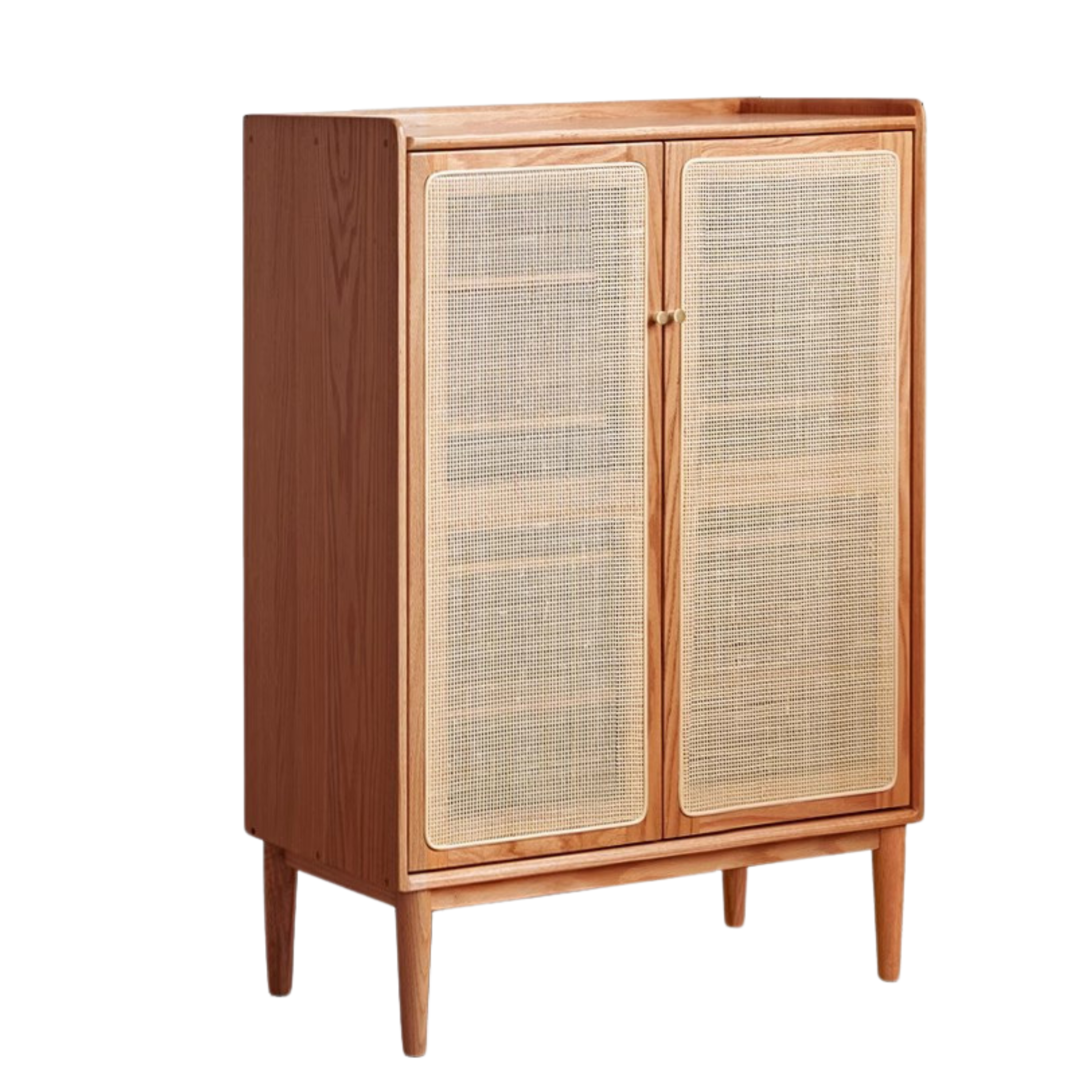 Oak, Black Walnut, Cherry Solid Wood Shoe Cabinet