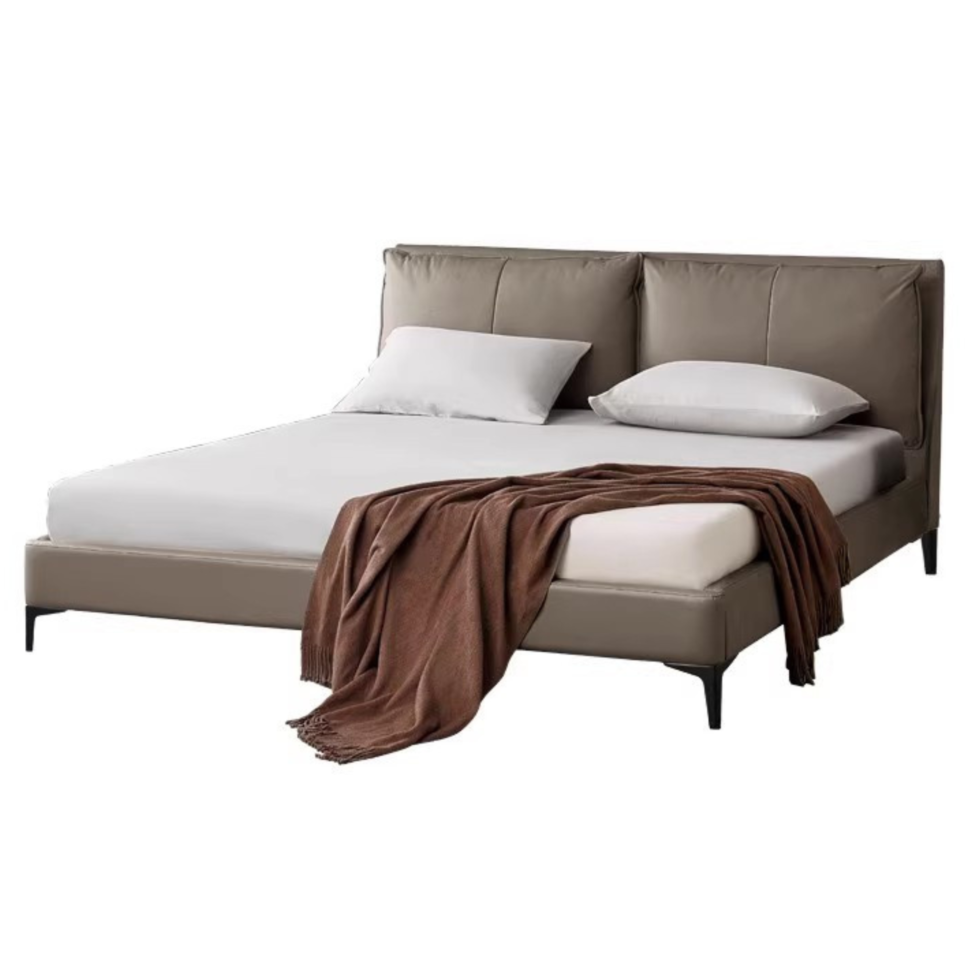Premium Yellow Cowhide Bed