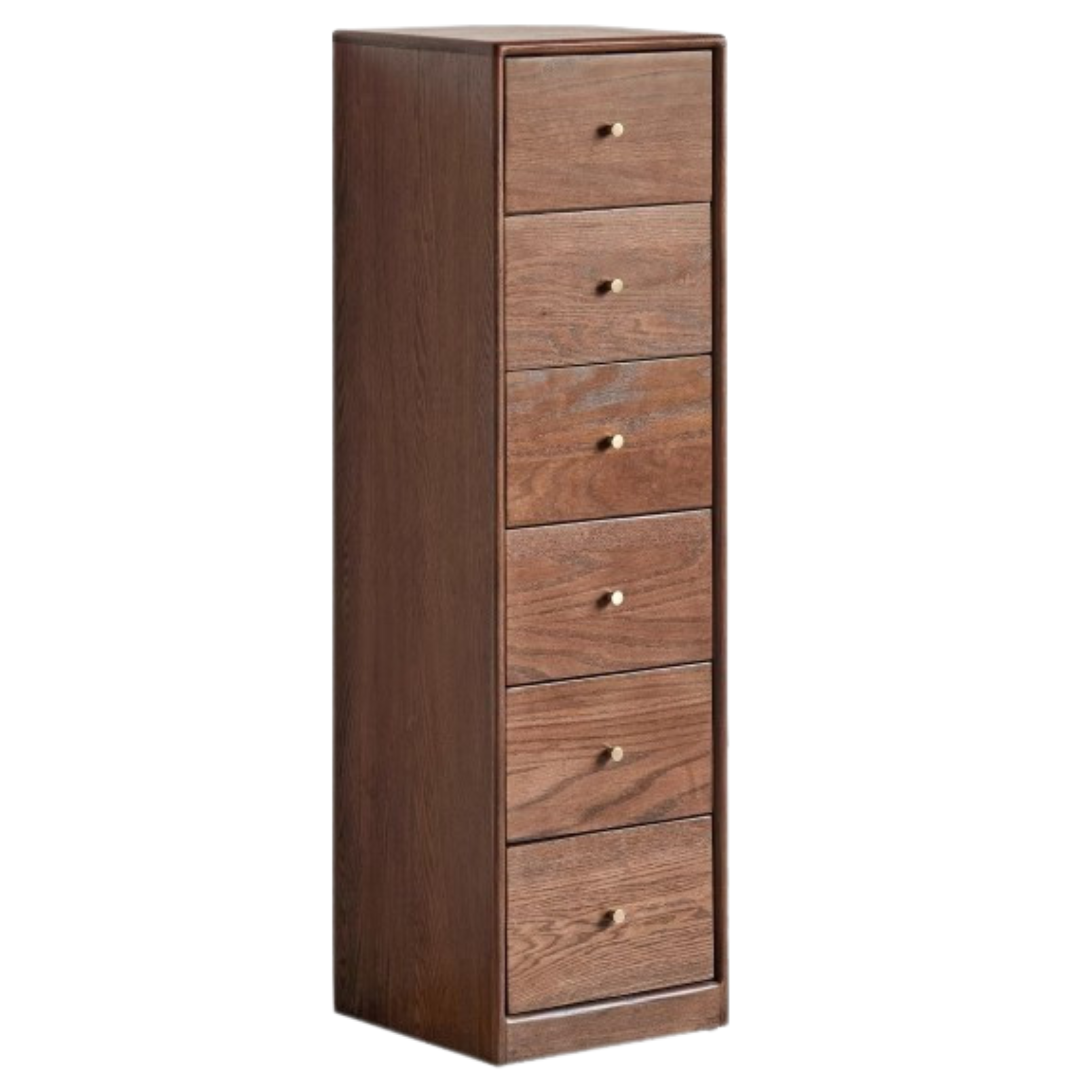 Oak Solid Wood Side Cabinet, Multi-Functional Storage.