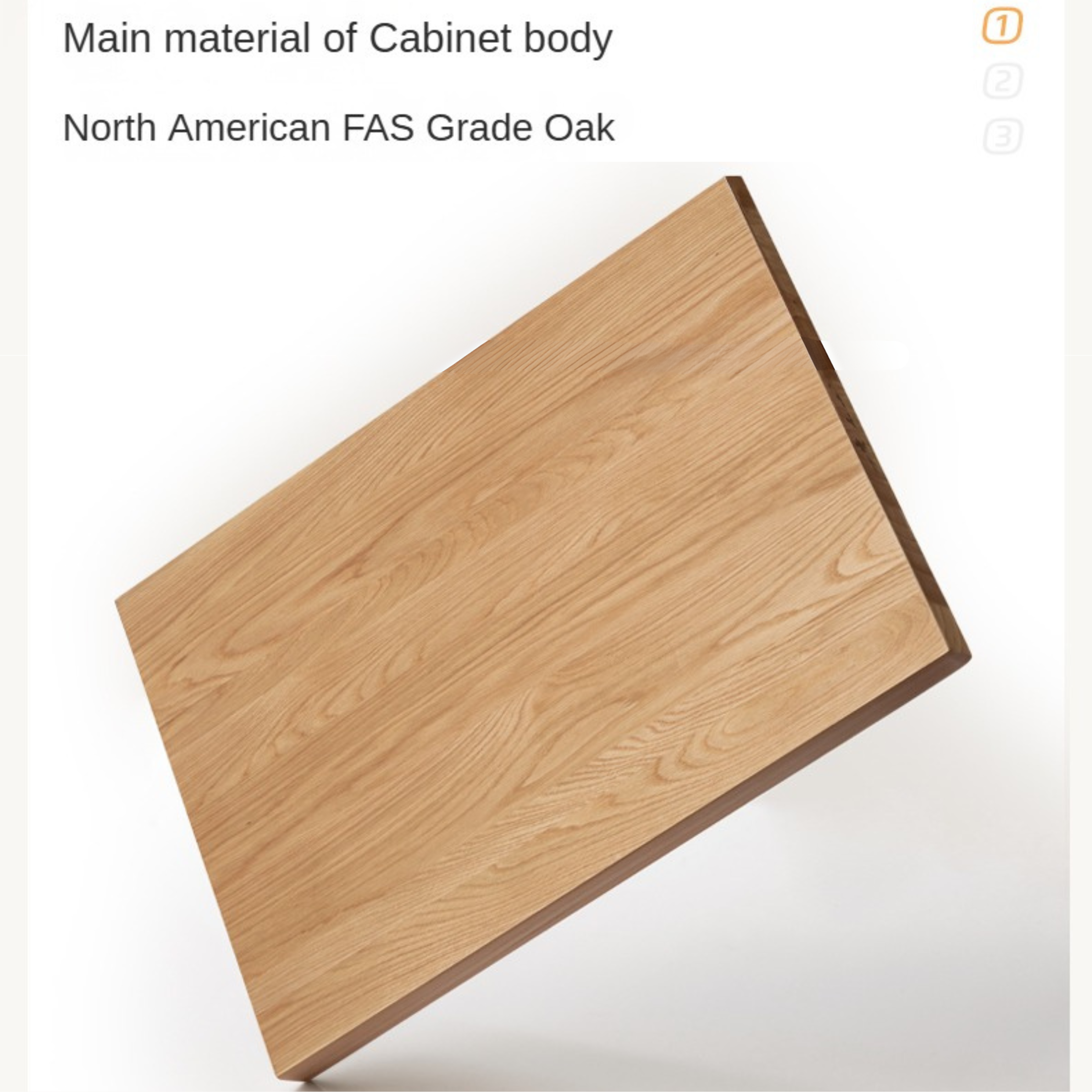 Oak Solid Wood Locker Modern Wardrobe.