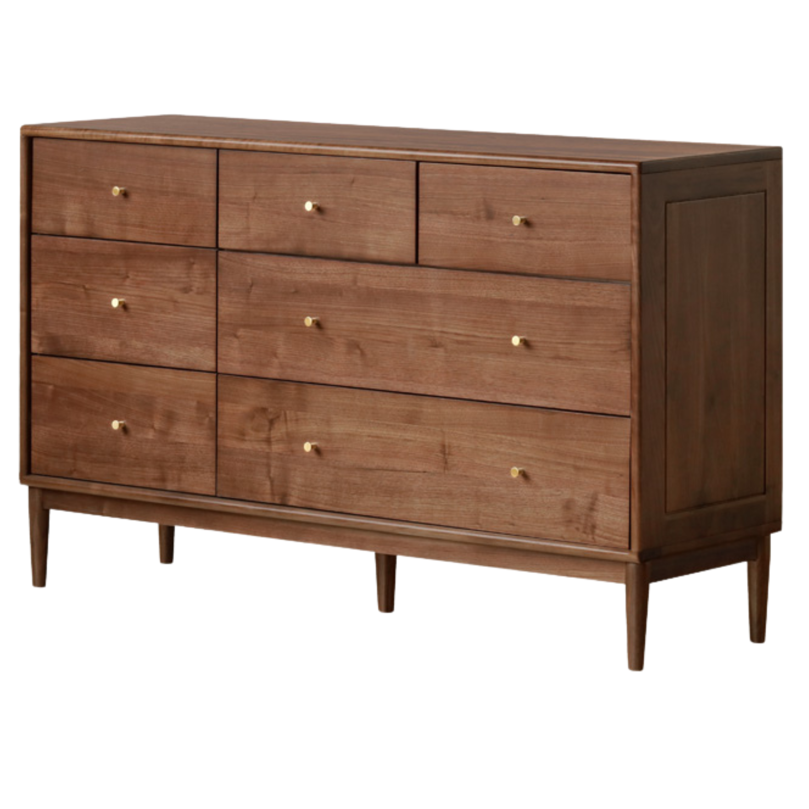 Black Walnut, Oak Solid Wood Drawer, Modern Porch Cabinet