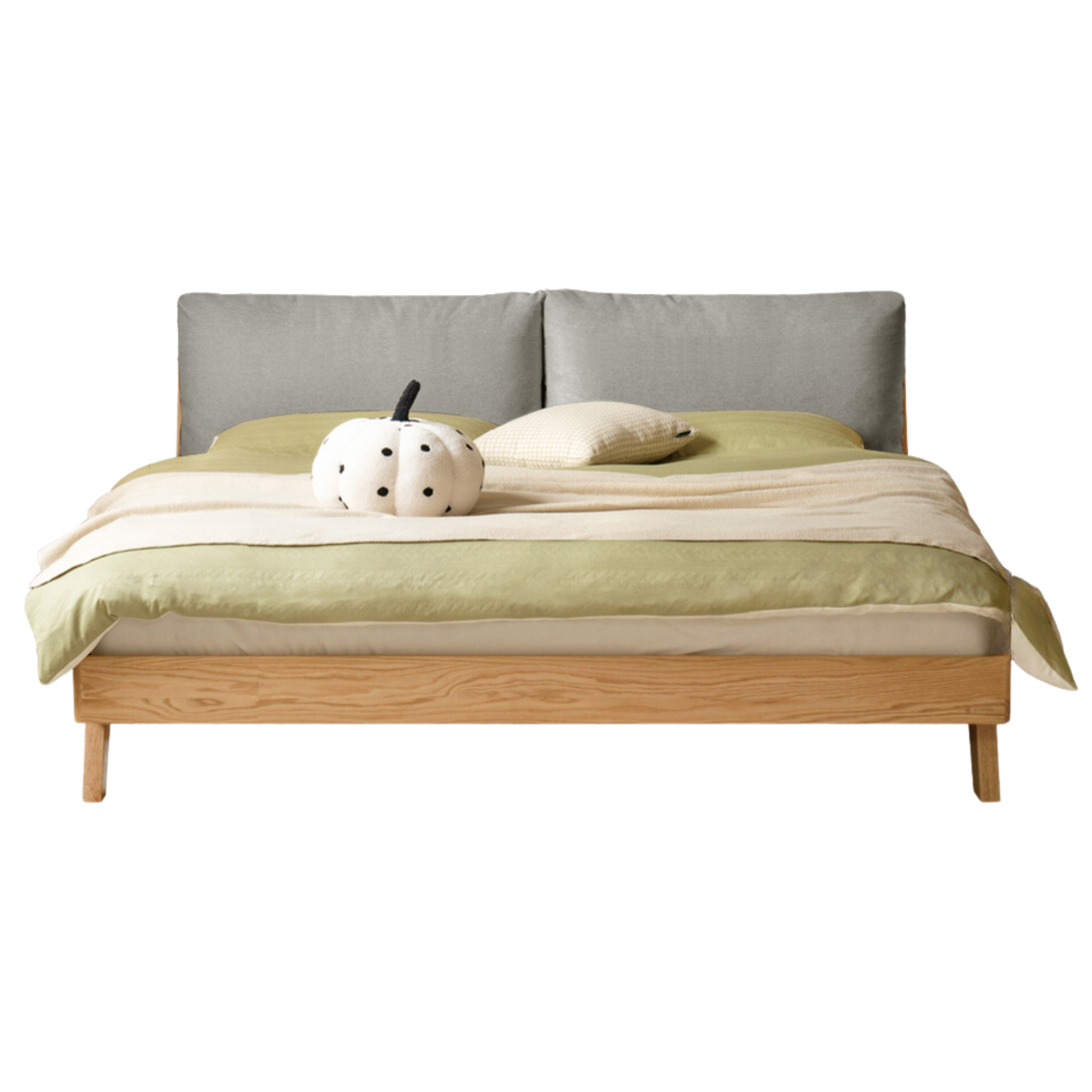 Oak Solid Wood Soft Bed