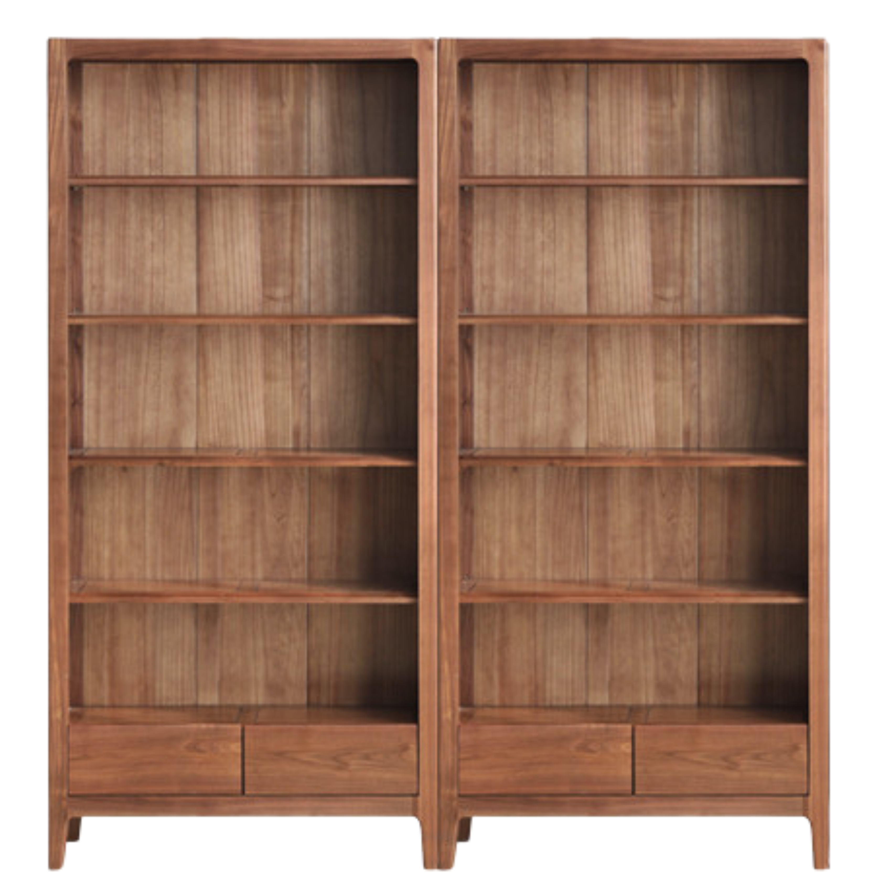 Black Walnut, Ash Solid Wood Bookcase Free Combination Bookshelf