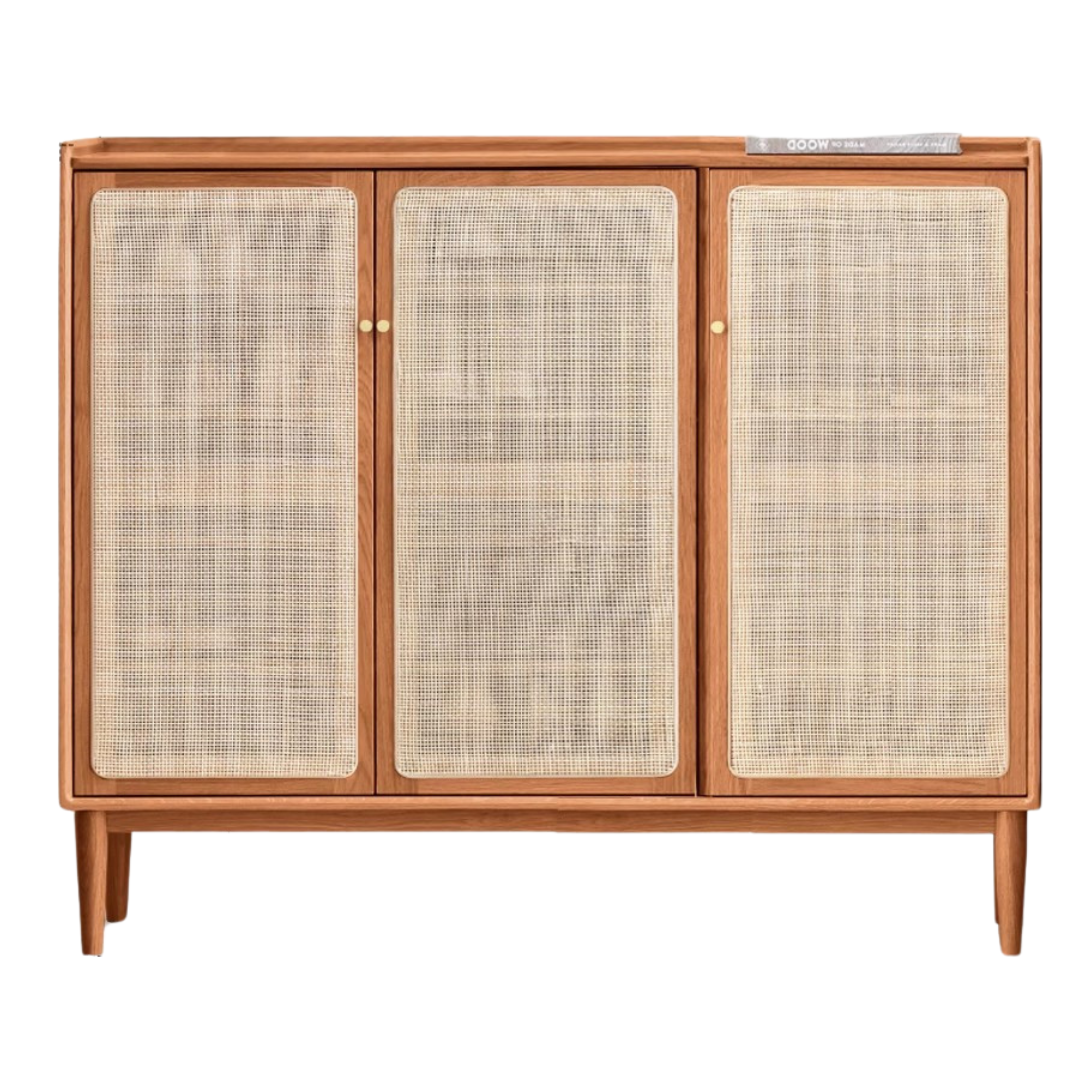 Oak, Black Walnut, Cherry Solid Wood Shoe Cabinet