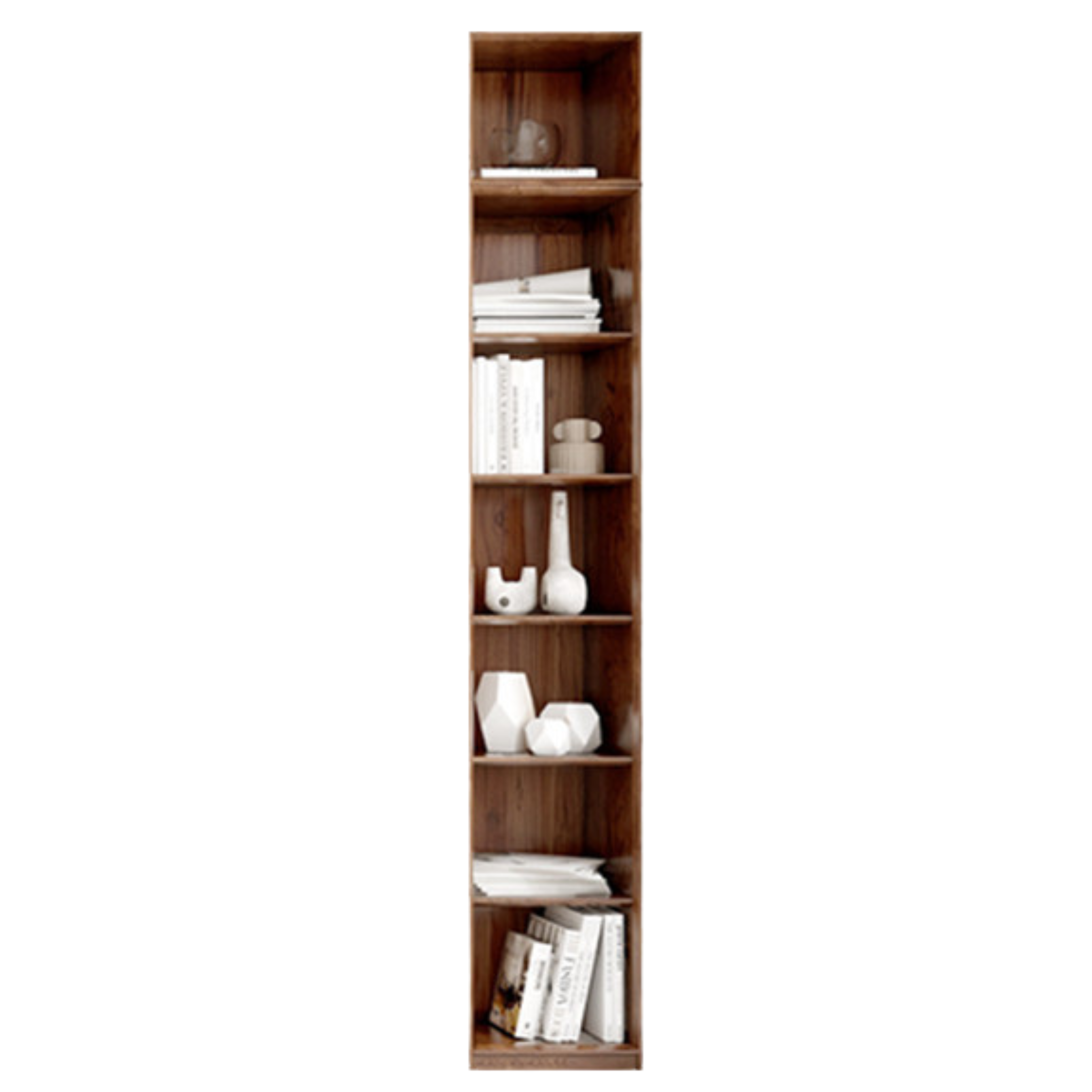 Oak Solid Wood Dust-Proof Glass Door Wall Floor-To-Ceiling Bookshelf