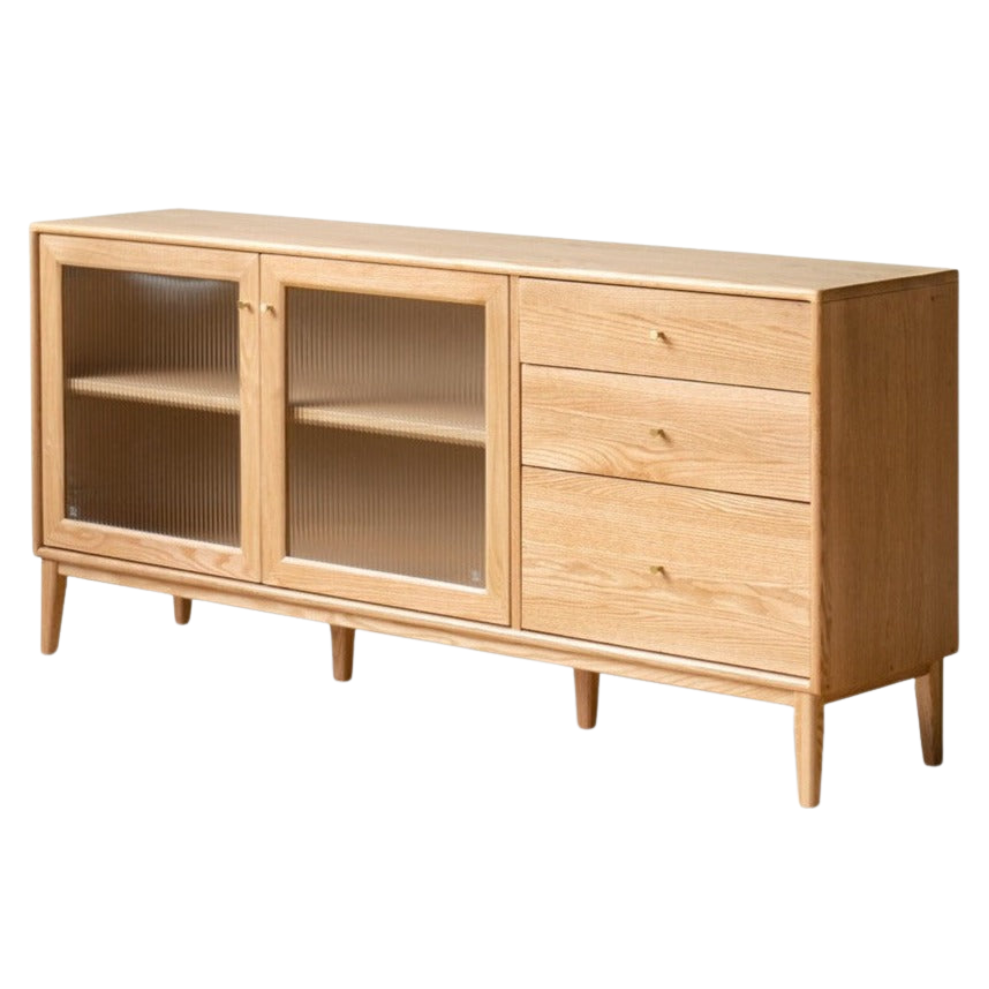Oak Solid Wood Rock Board Modern Dining Sideboard