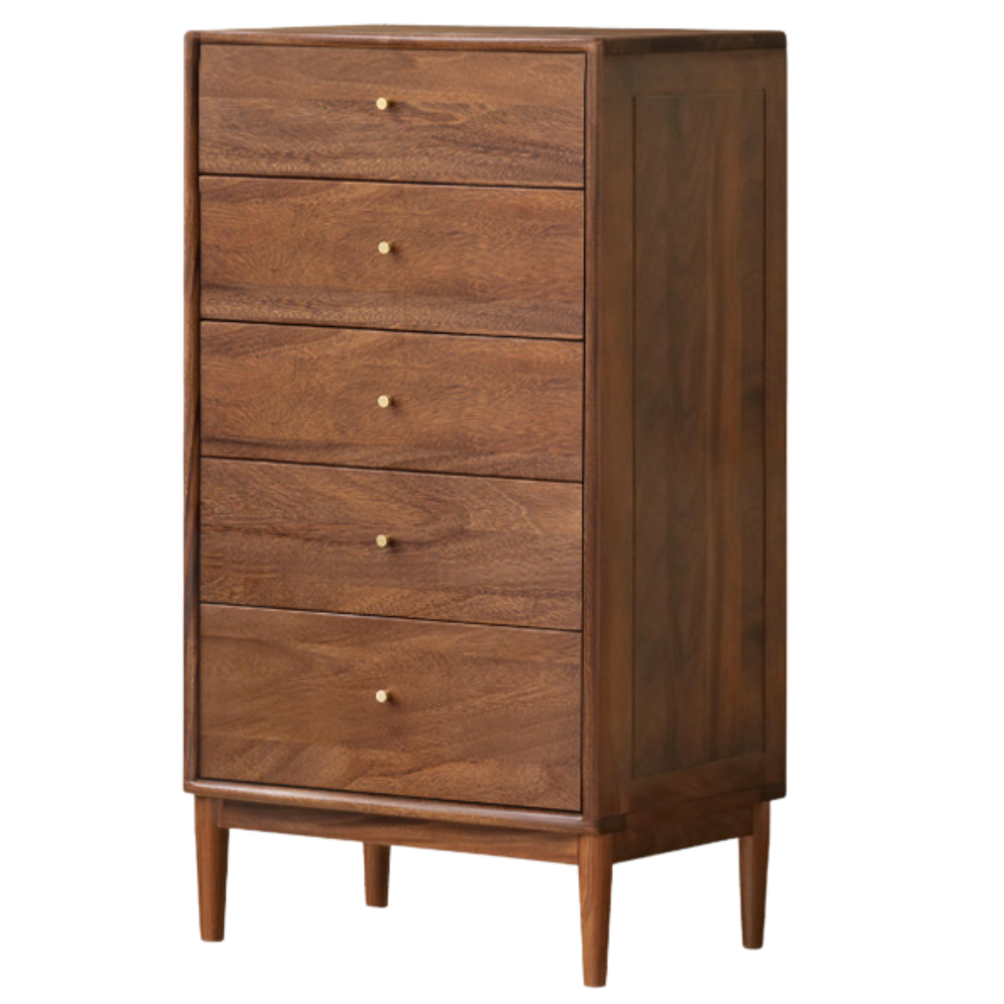 Black Walnut, Oak Solid Wood Drawer, Modern Porch Cabinet