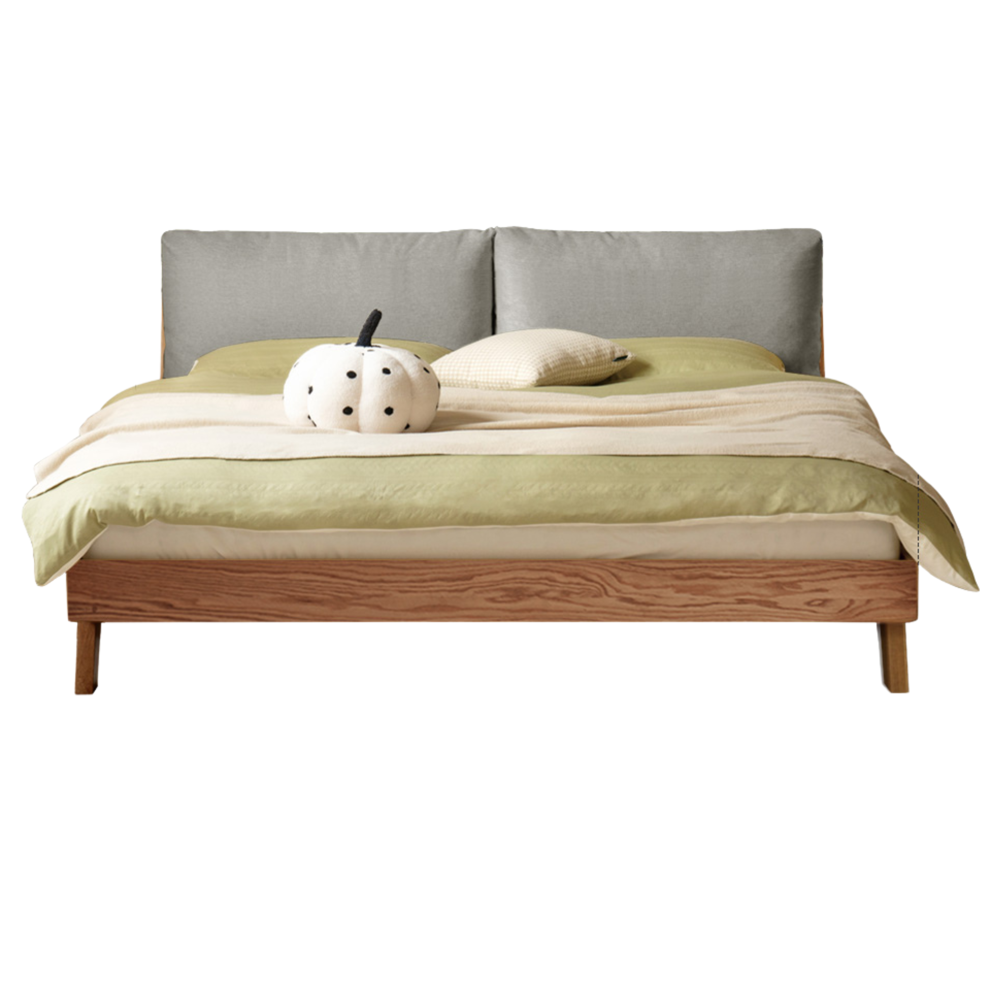 Oak Solid Wood Soft Bed
