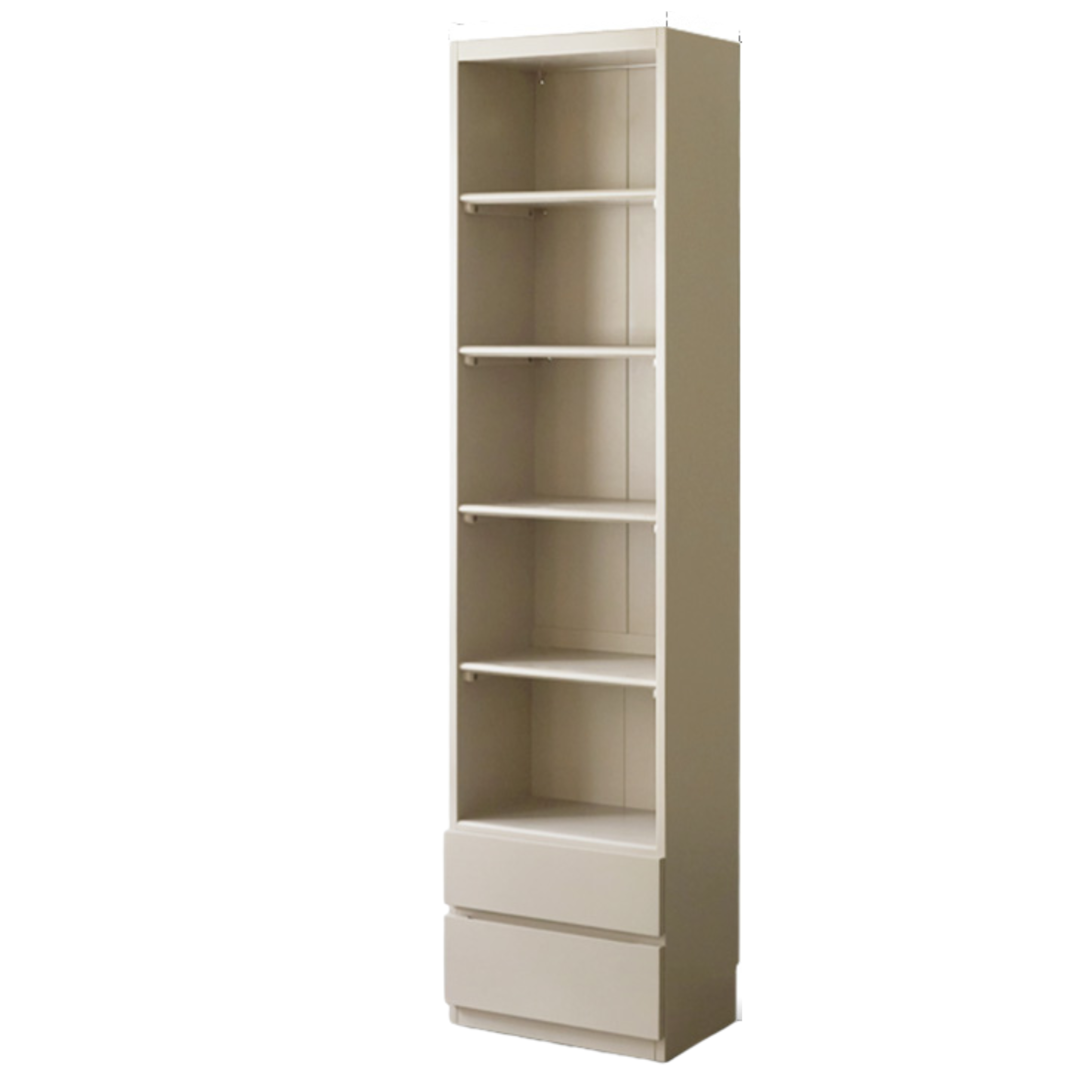 Poplar Solid Wood Combination Bookcase, Glass Door Cabinet