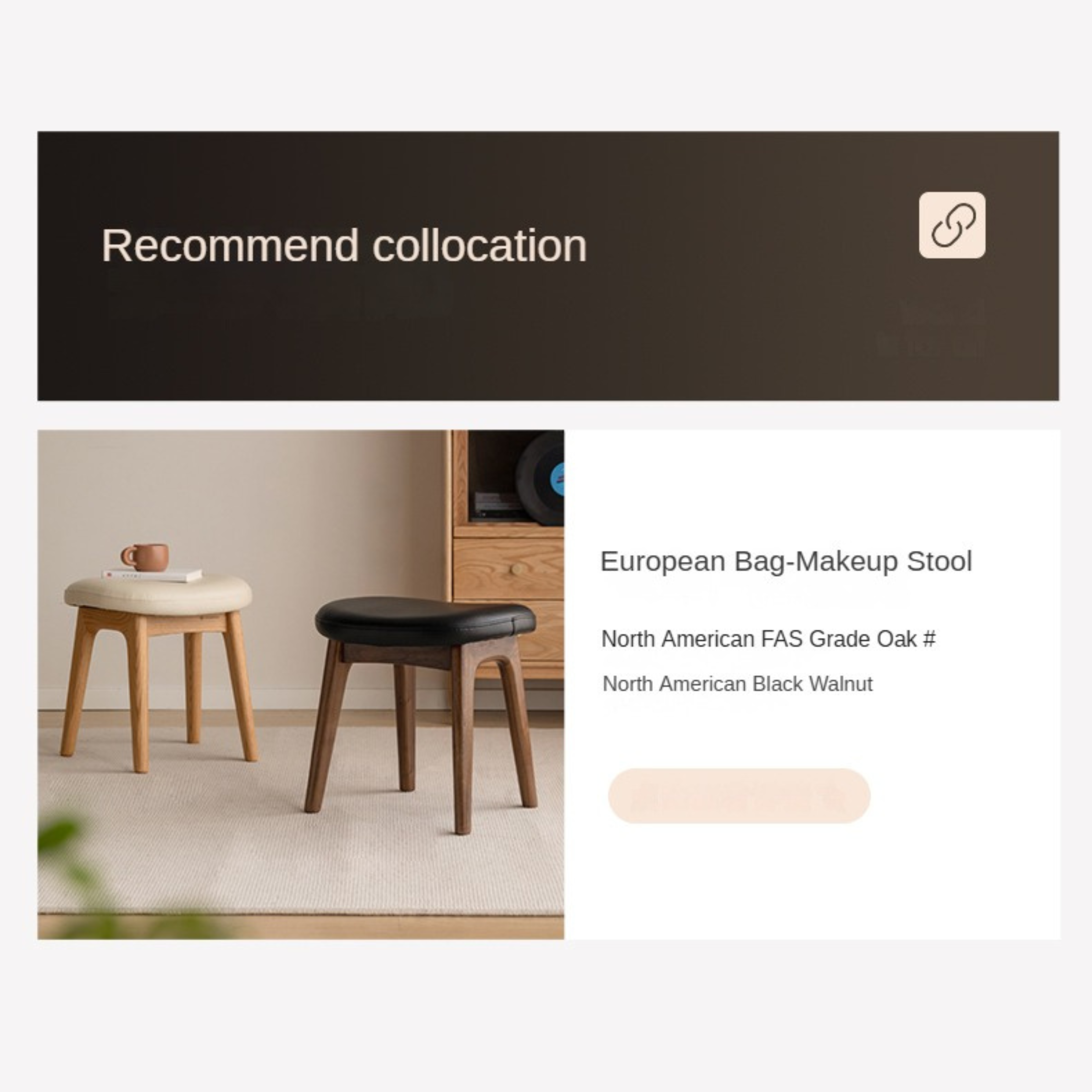 Black Walnut, Sandawood Light Luxury Retractable Vanity Table.