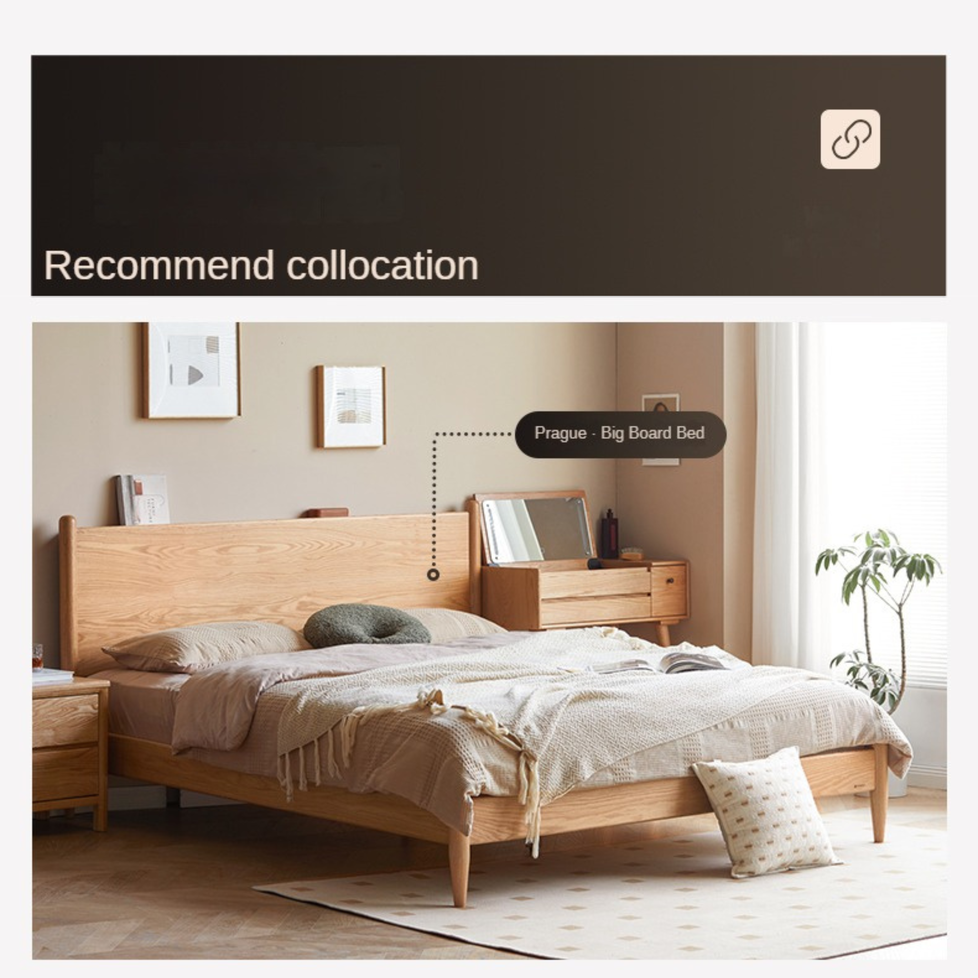 Oak Solid Wood Small Chest of Drawers