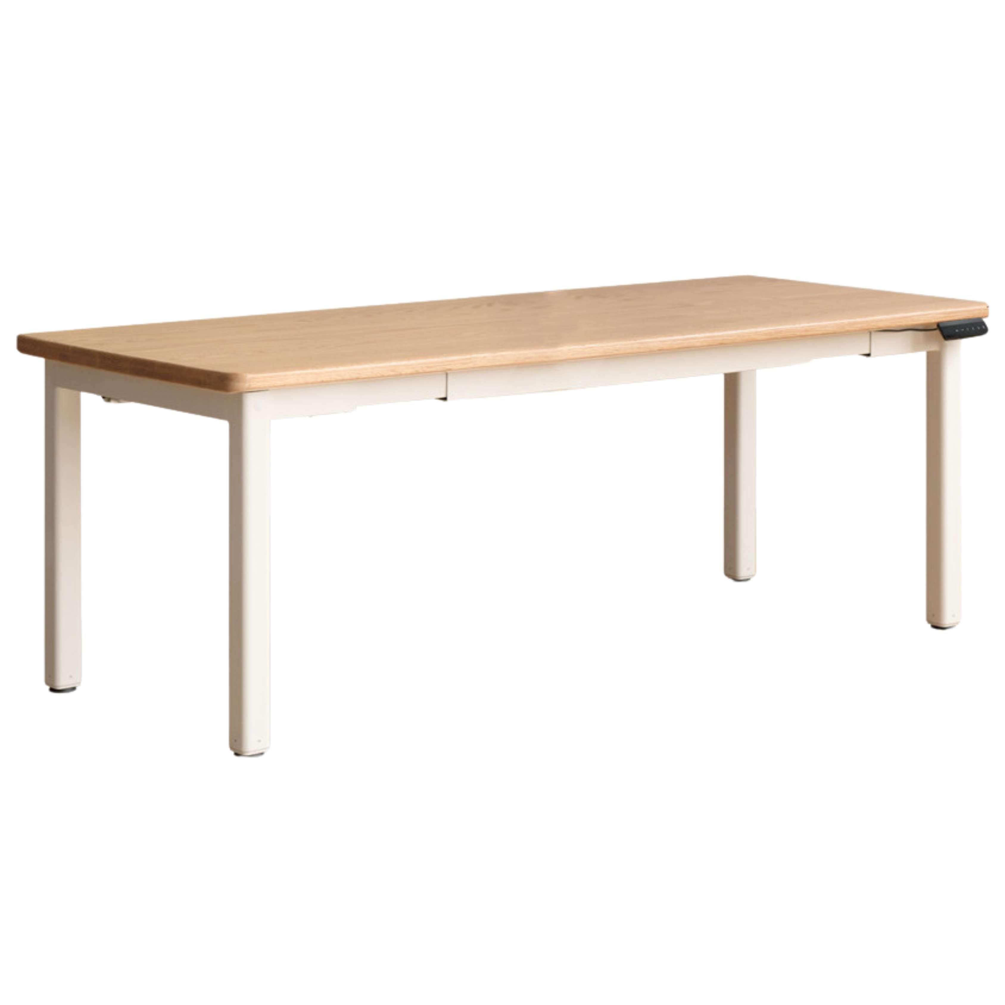 Oak Solid Wood Electric Elevating Dual Motor Office Desk