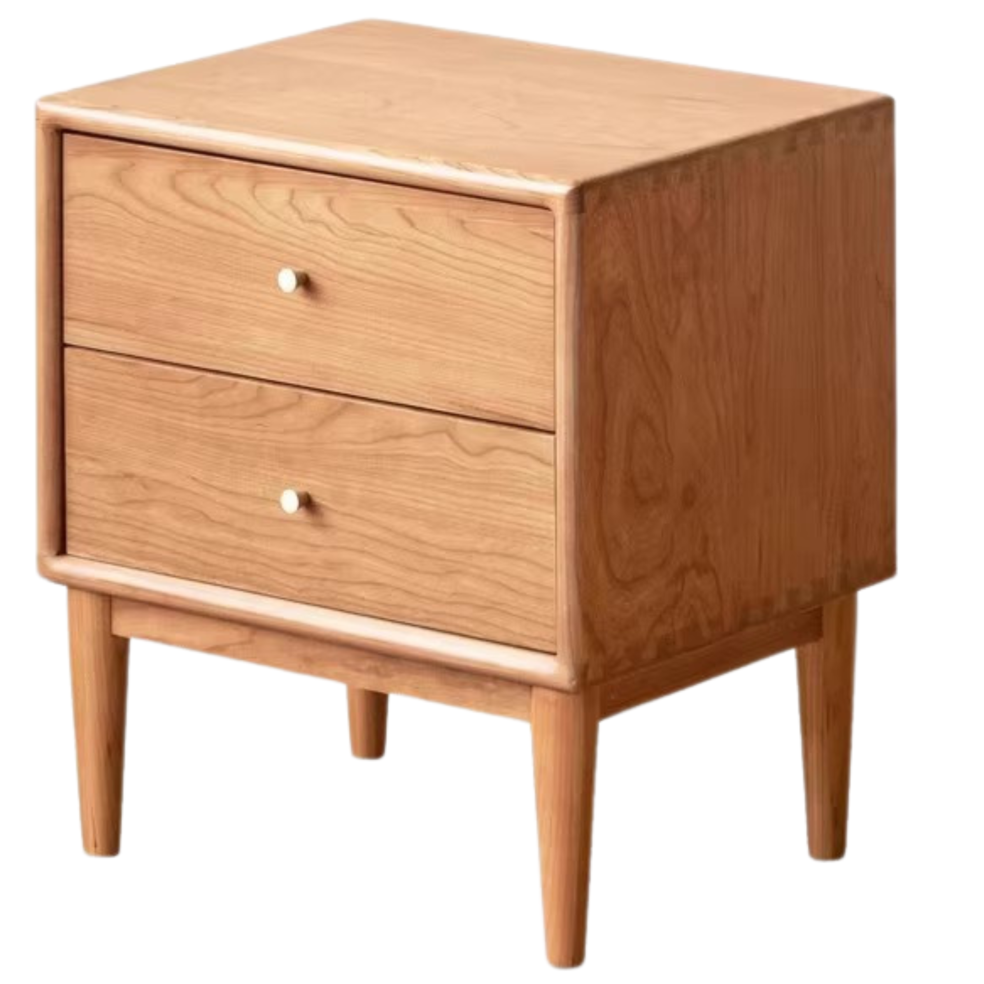 South American Walnut, Black Walnut, Cherry, Ash Solid Wood Nightstand.