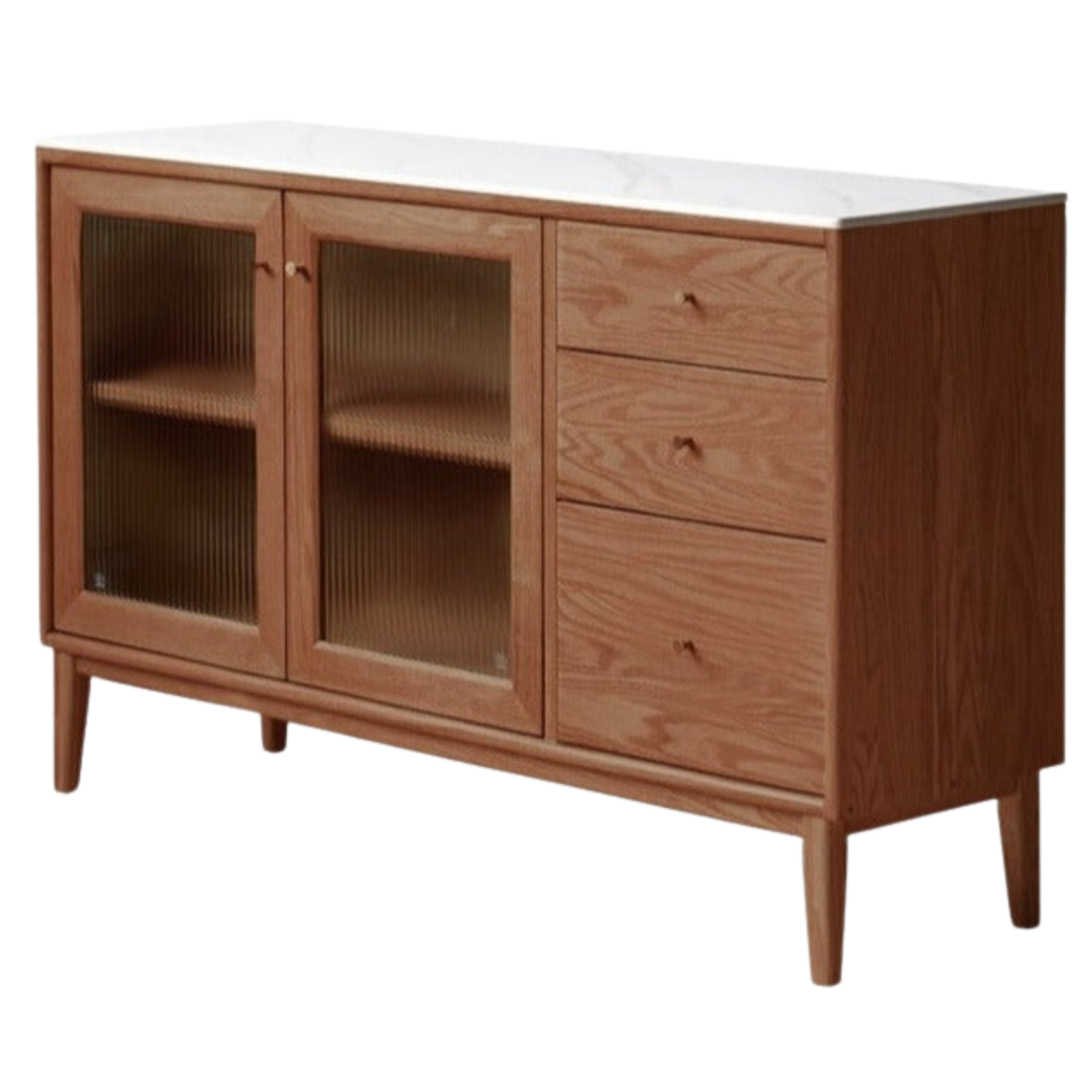 Oak Solid Wood Rock Board Modern Dining Sideboard