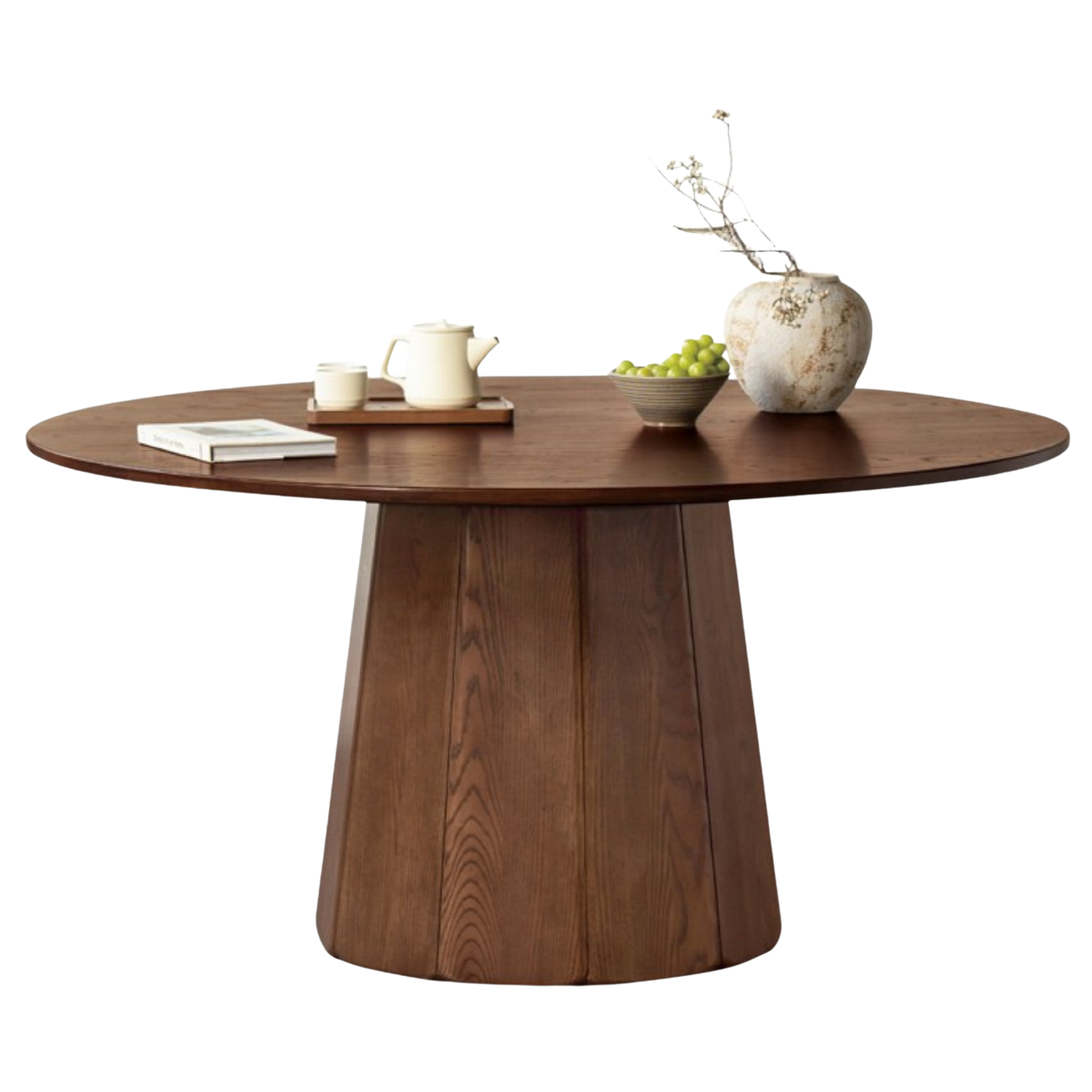 Ash, Black Walnut Solid Wood Modern Large Dining Table