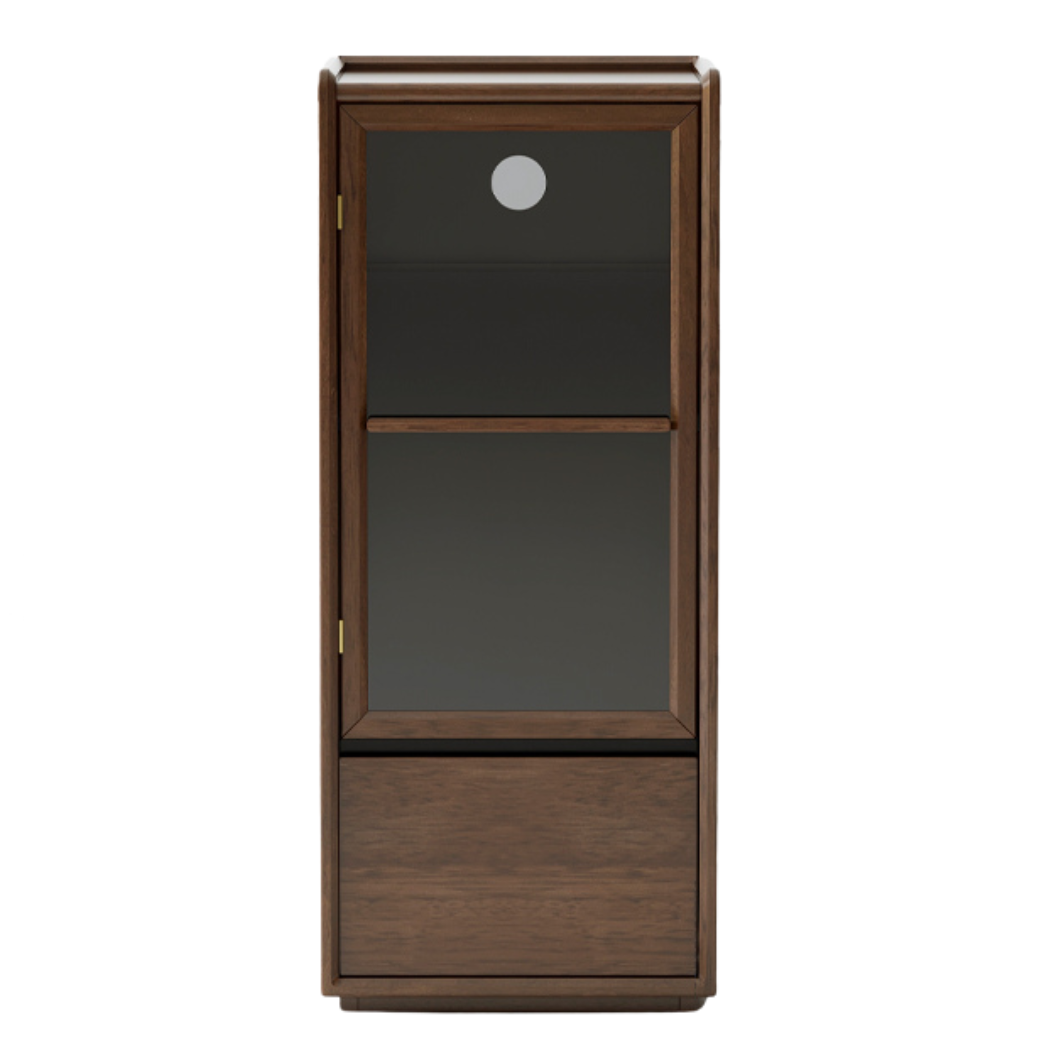 Cherry, Black Walnut, Teak Solid Wood Display Side Cabinet Modern.