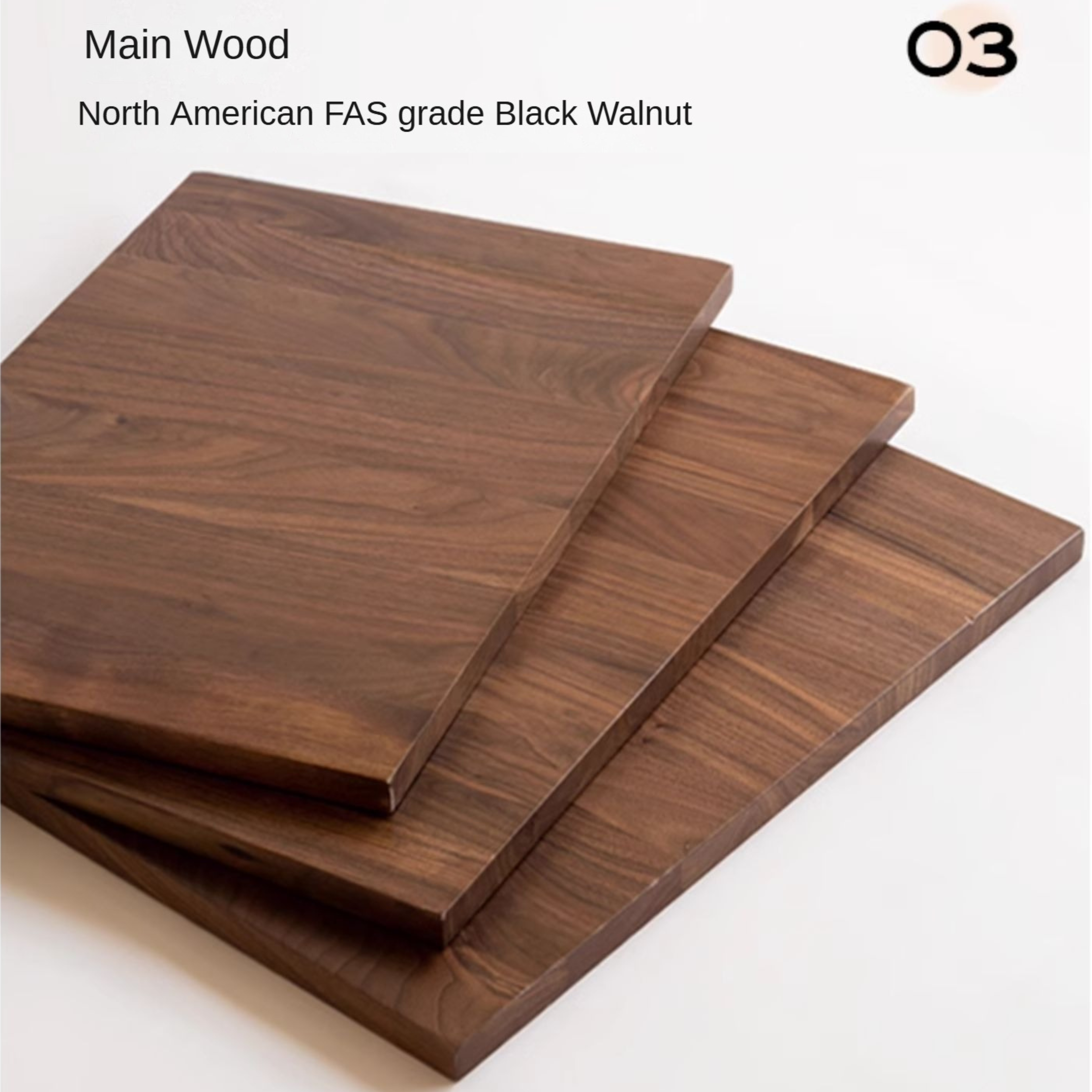 Black Walnut, Oak Solid Wood Tea Stool, Long Stool