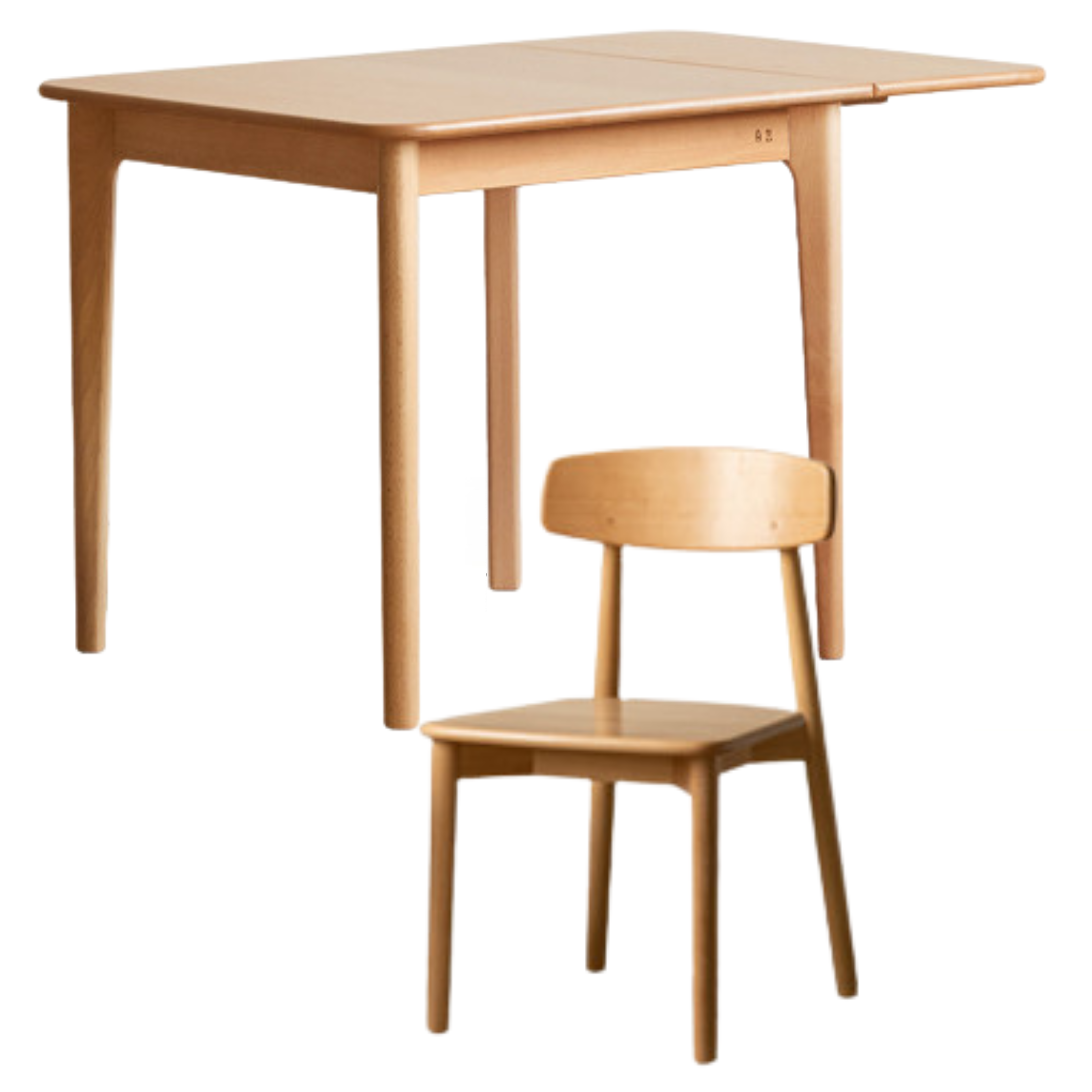 Beech Solid Wood Folding Small Size Dining Table