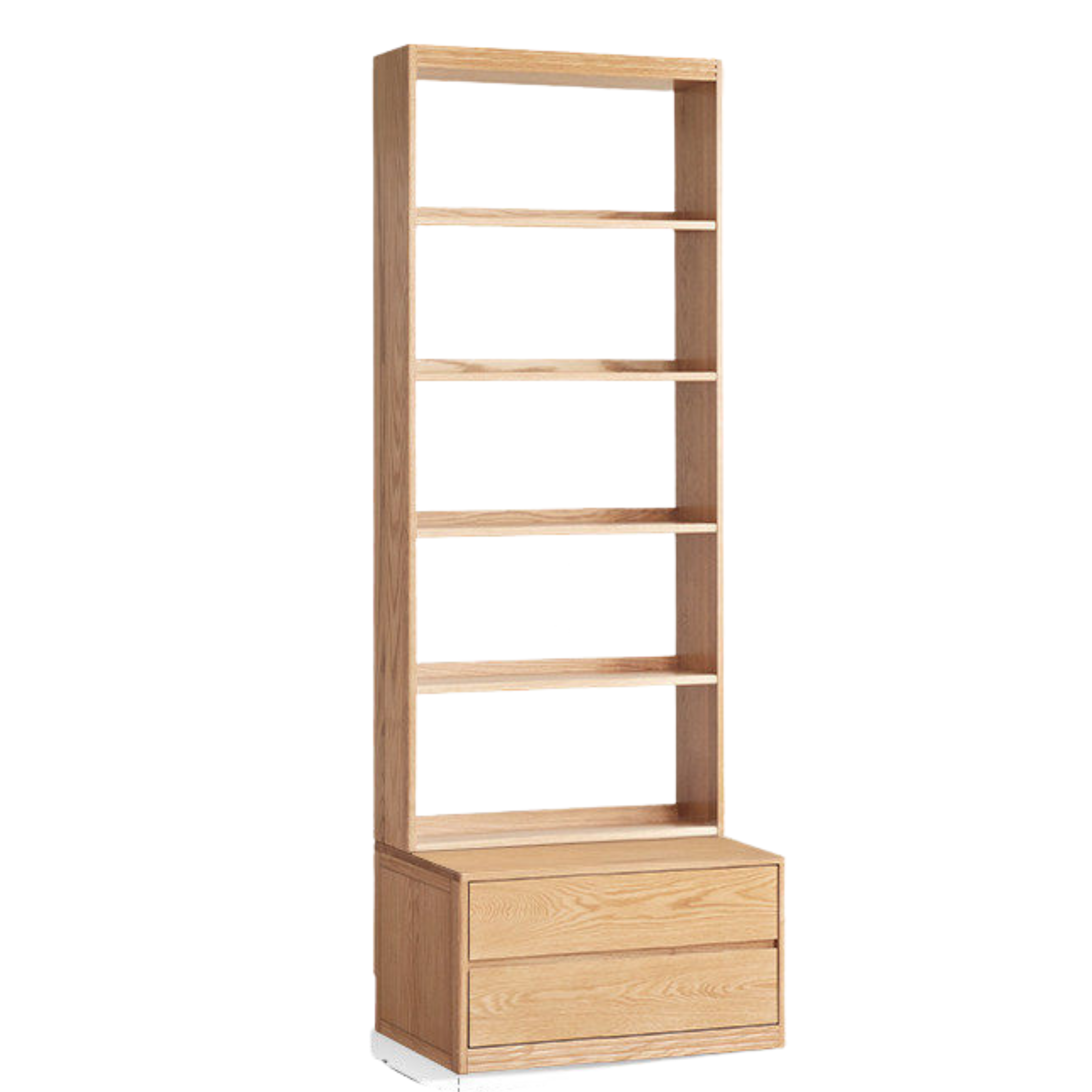 Oak, Ash Solid Wood Wall-To-Wall With Seat Combined Bookshelf