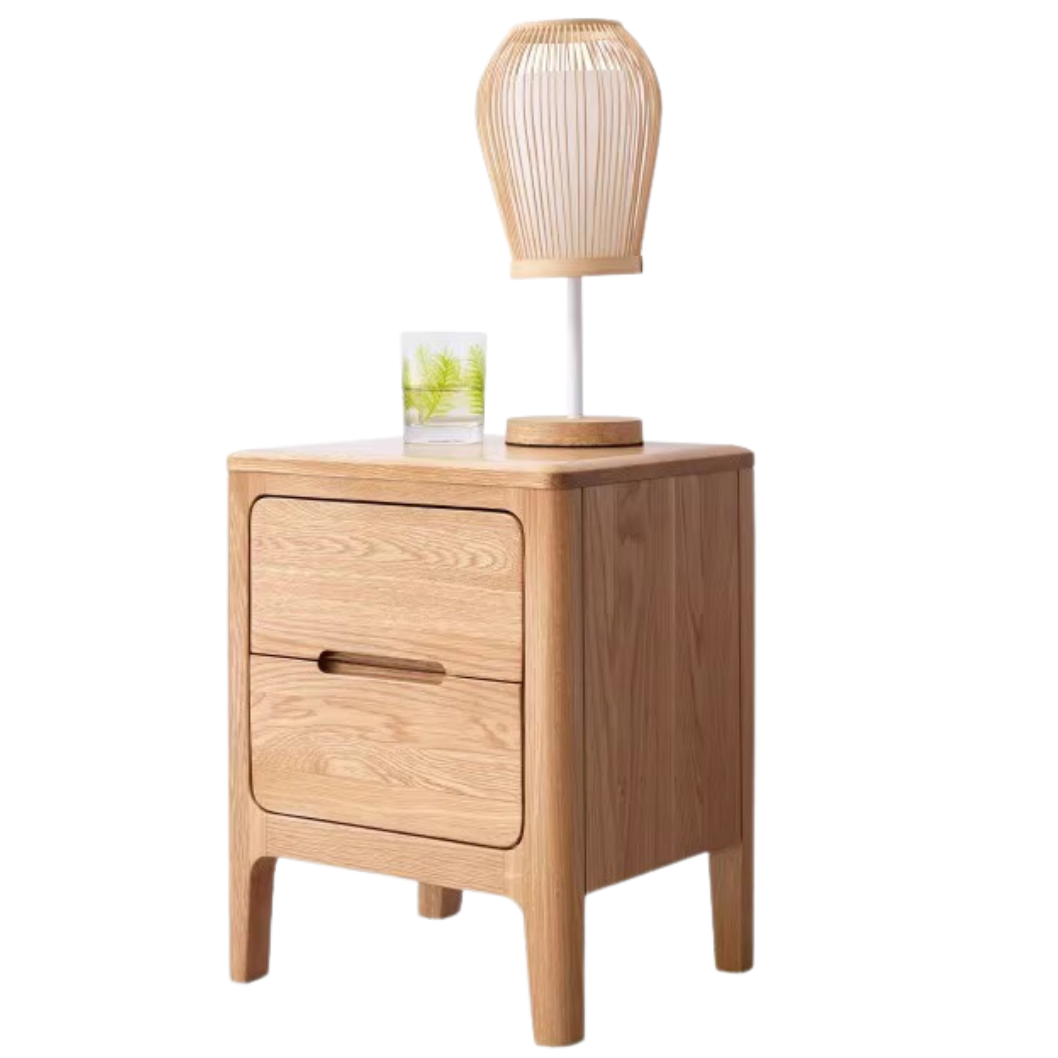 Oak solid wood Nightstand.