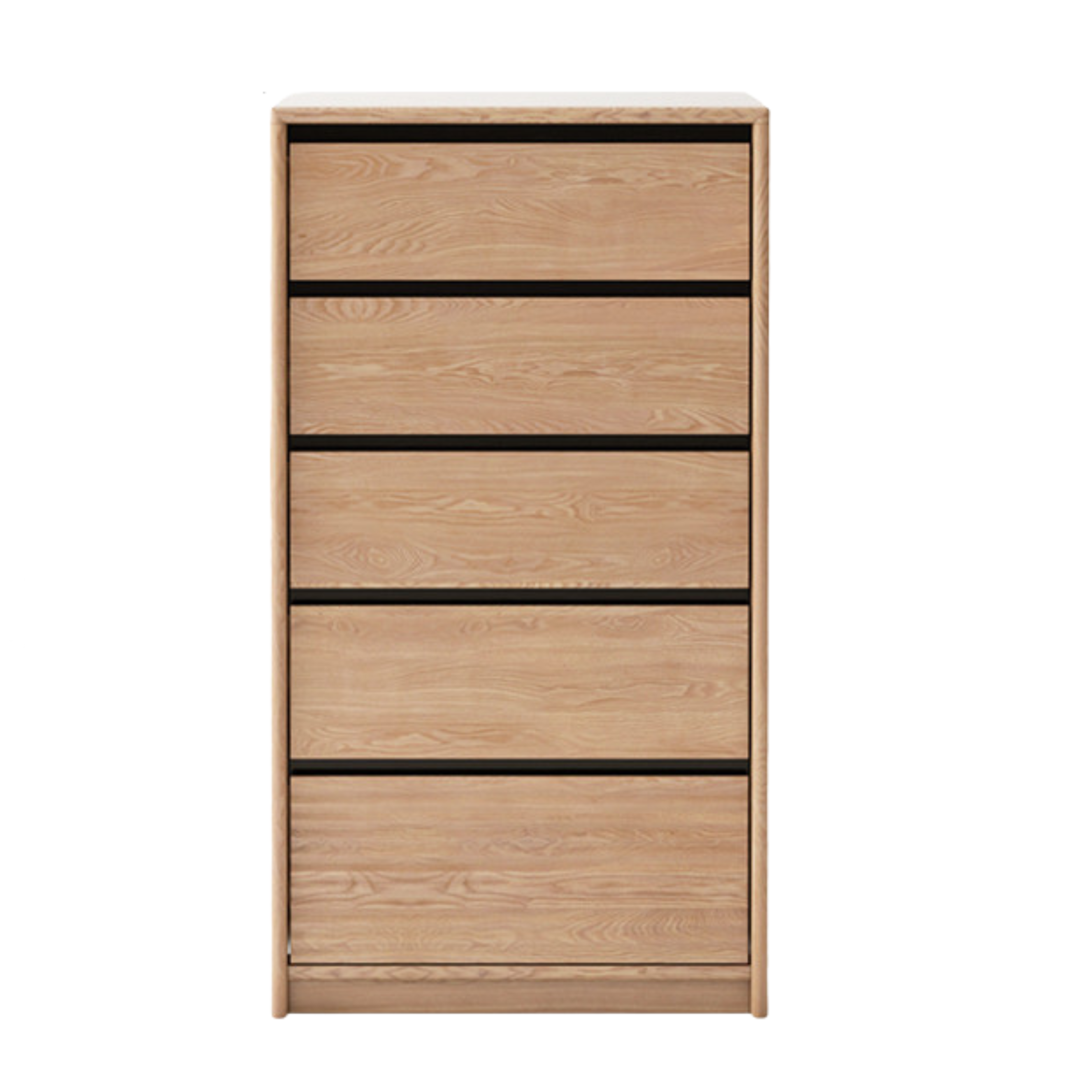 Cherry, Ash Solid Wood Medieval Style Drawer Cabinet.