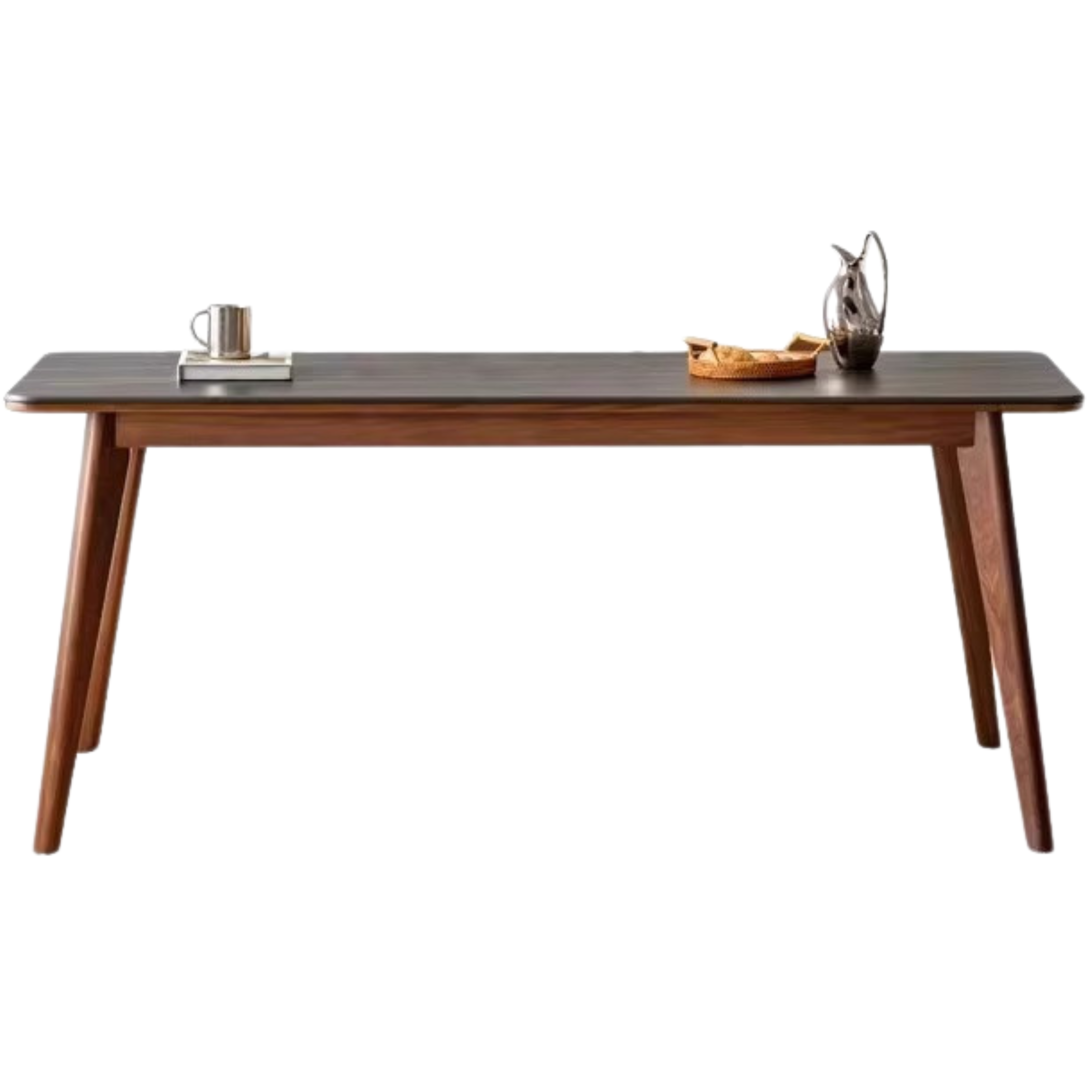 Ash, Black Walnut, Sandalwood Solid Wood Rock Plate Nordic Dining Table