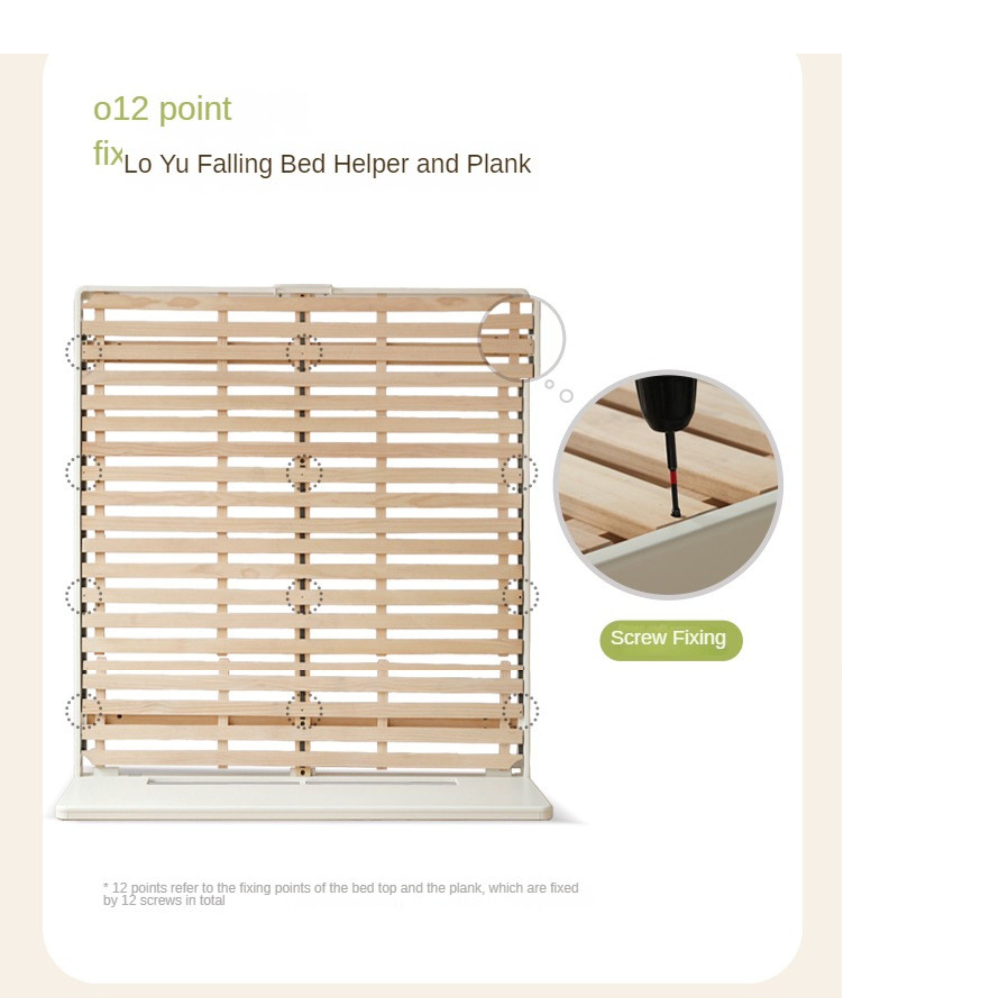 Poplar, Rubberwood Solid Wood Bed Modern Simple Cream Style