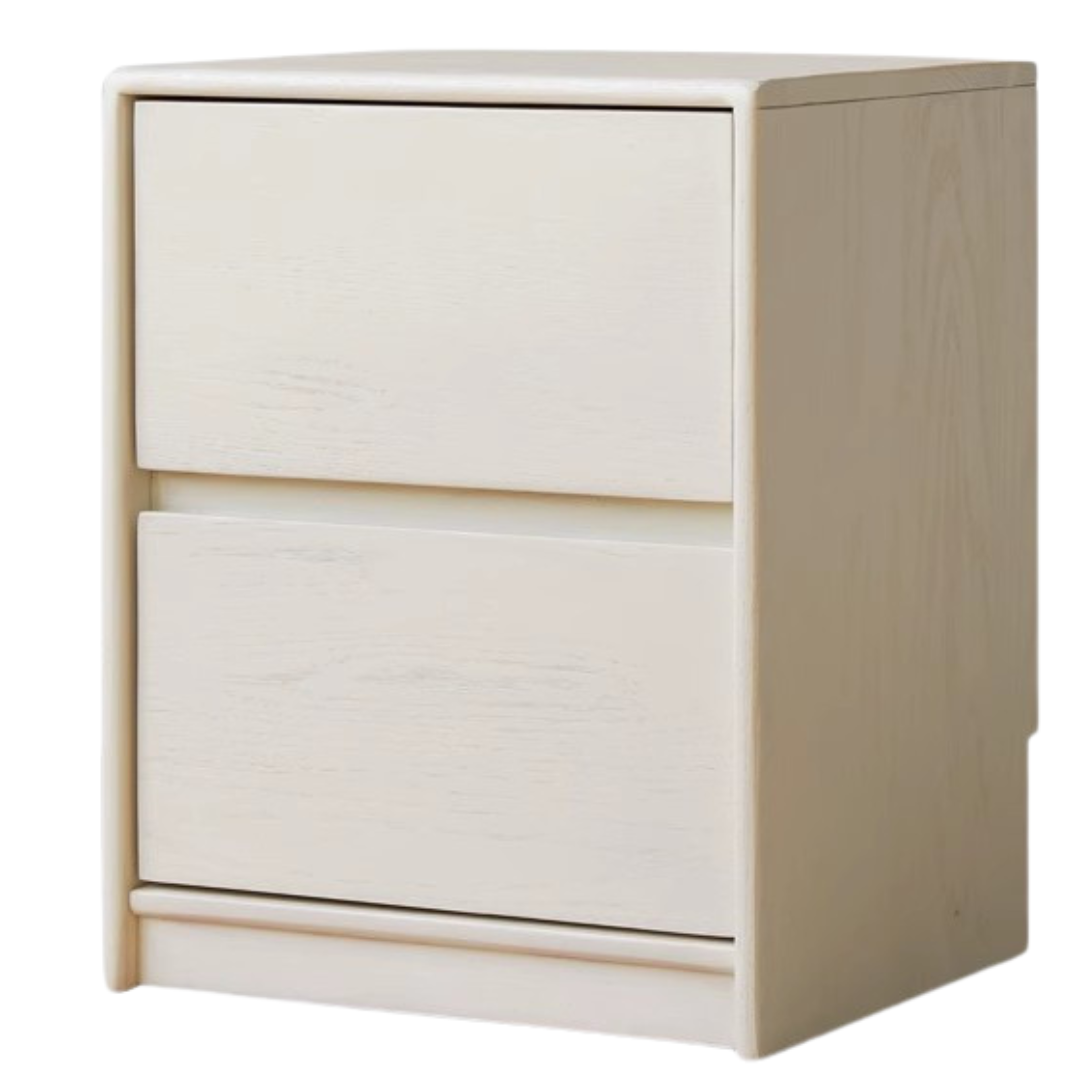Solid Rubberwood Nightstand.
