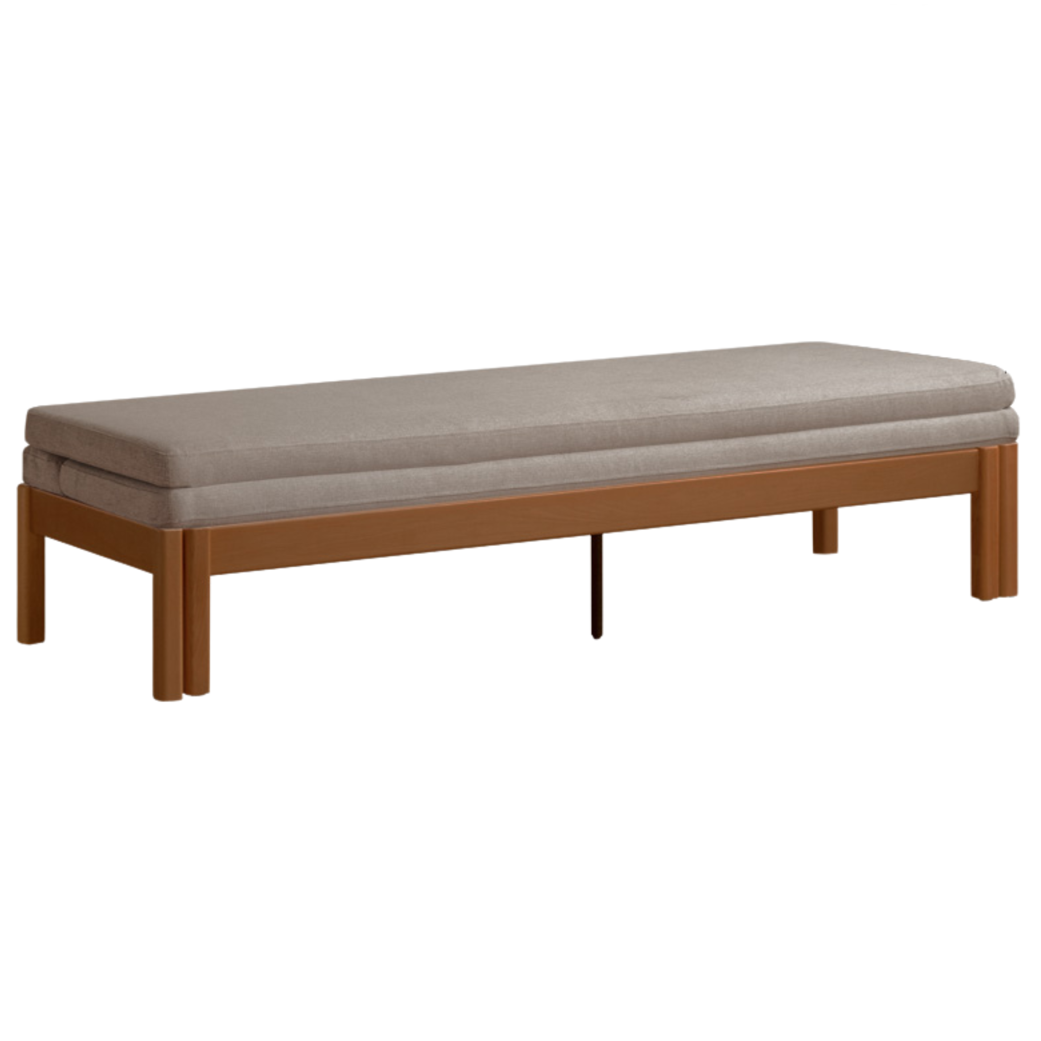 Beech Solid Wood Sofa Folding Dual Purpose Bed Sofa.