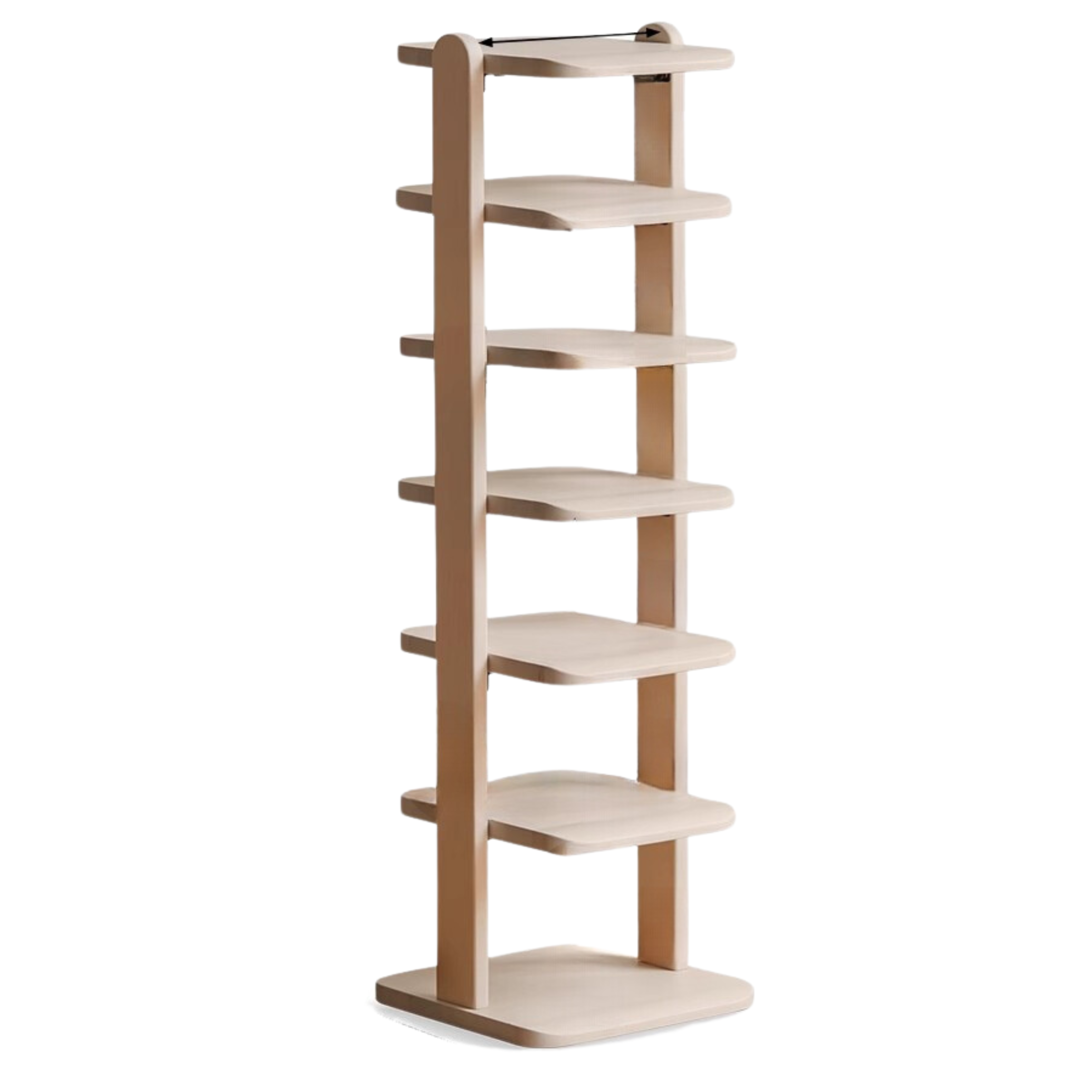 Rubberwood, Beech Solid Wood Narrow Shoe Rack