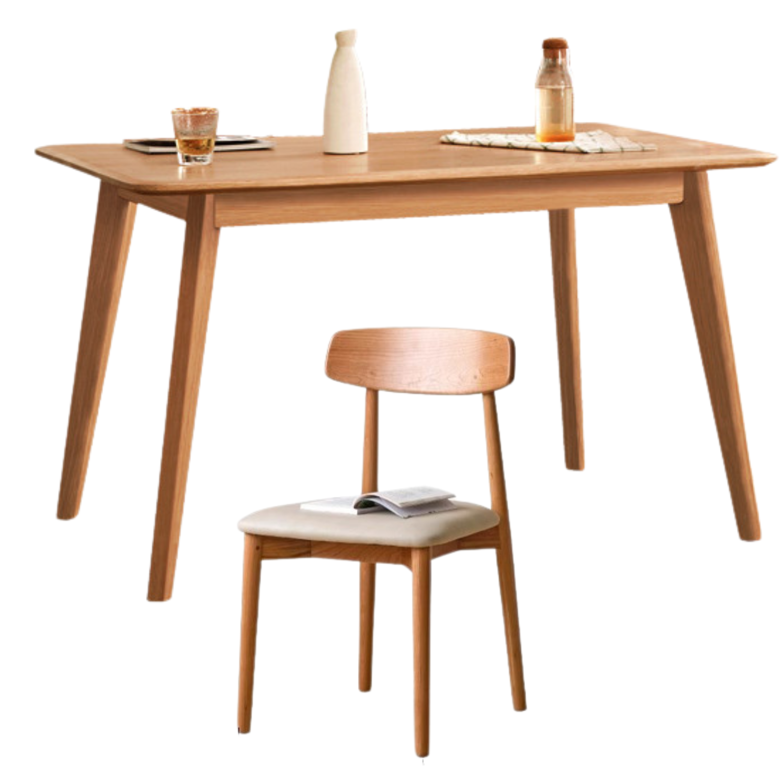 Poplar, Cherry Solid Wood Vintage Dining Table