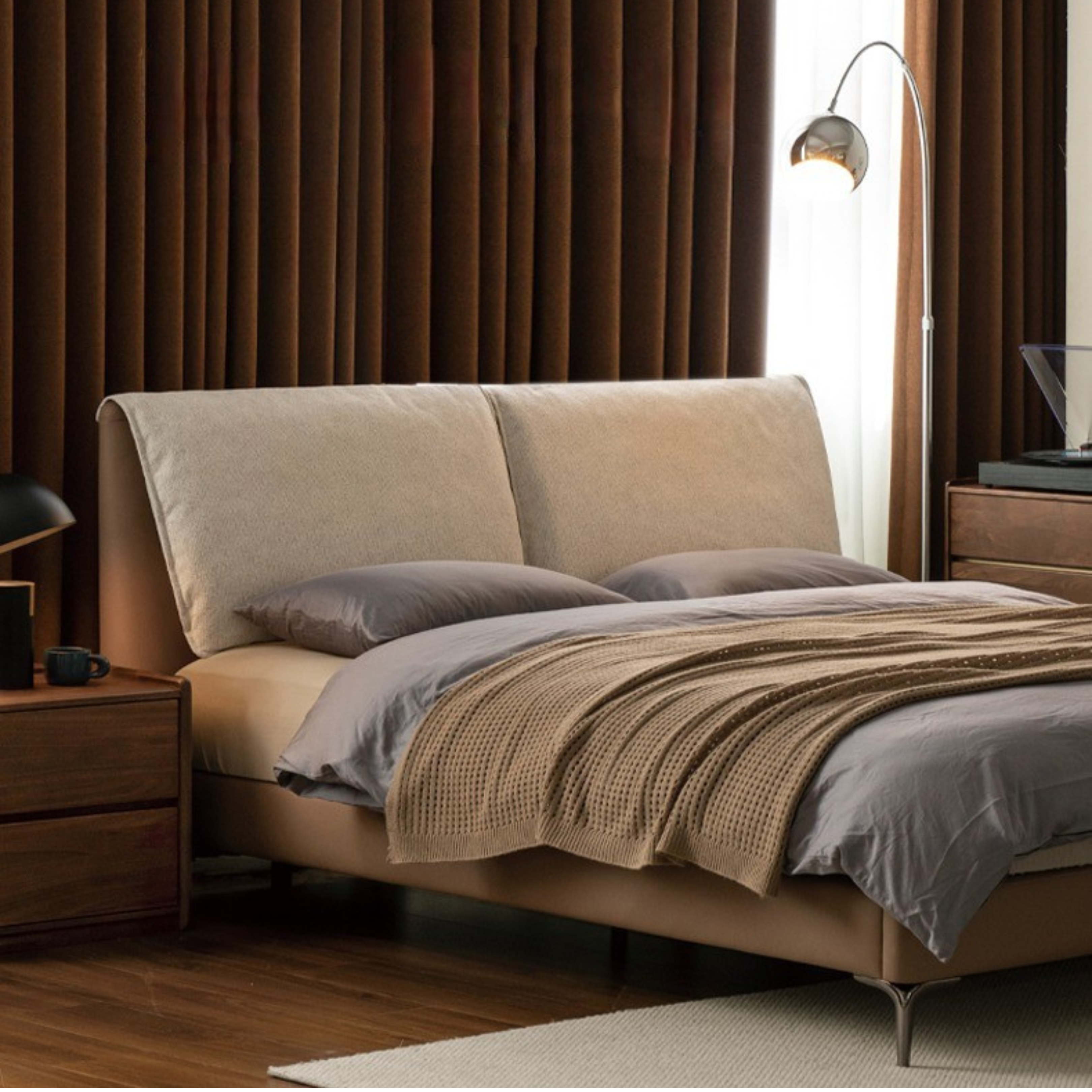 Fabric Bed Elephant Ear Soft Bed Nordic