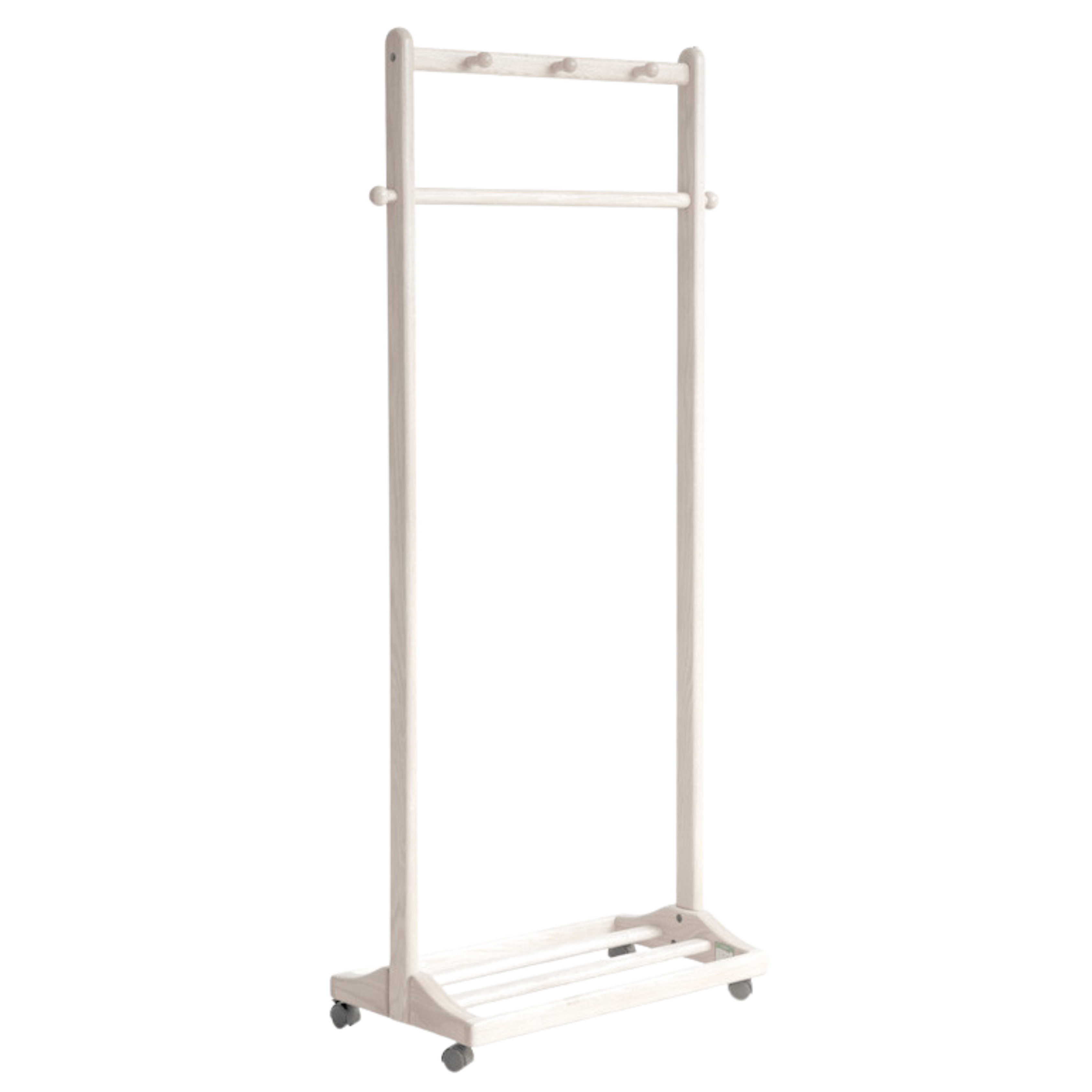 Oak, Birch, Solid Rubberwood Movable Hanger