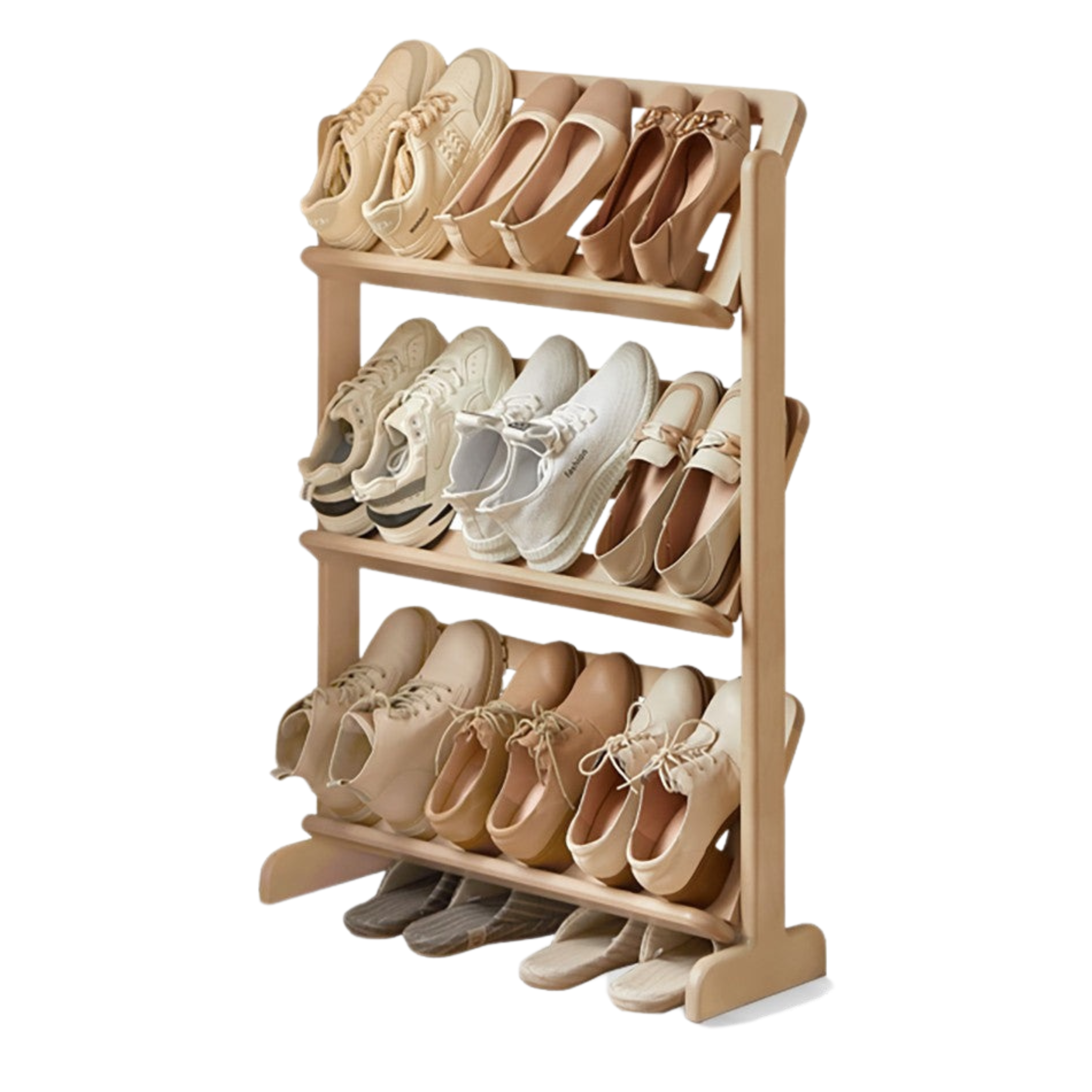 Birch, Beech Solid Wood Multi-Layer Ultra-Thin Shoe Racks