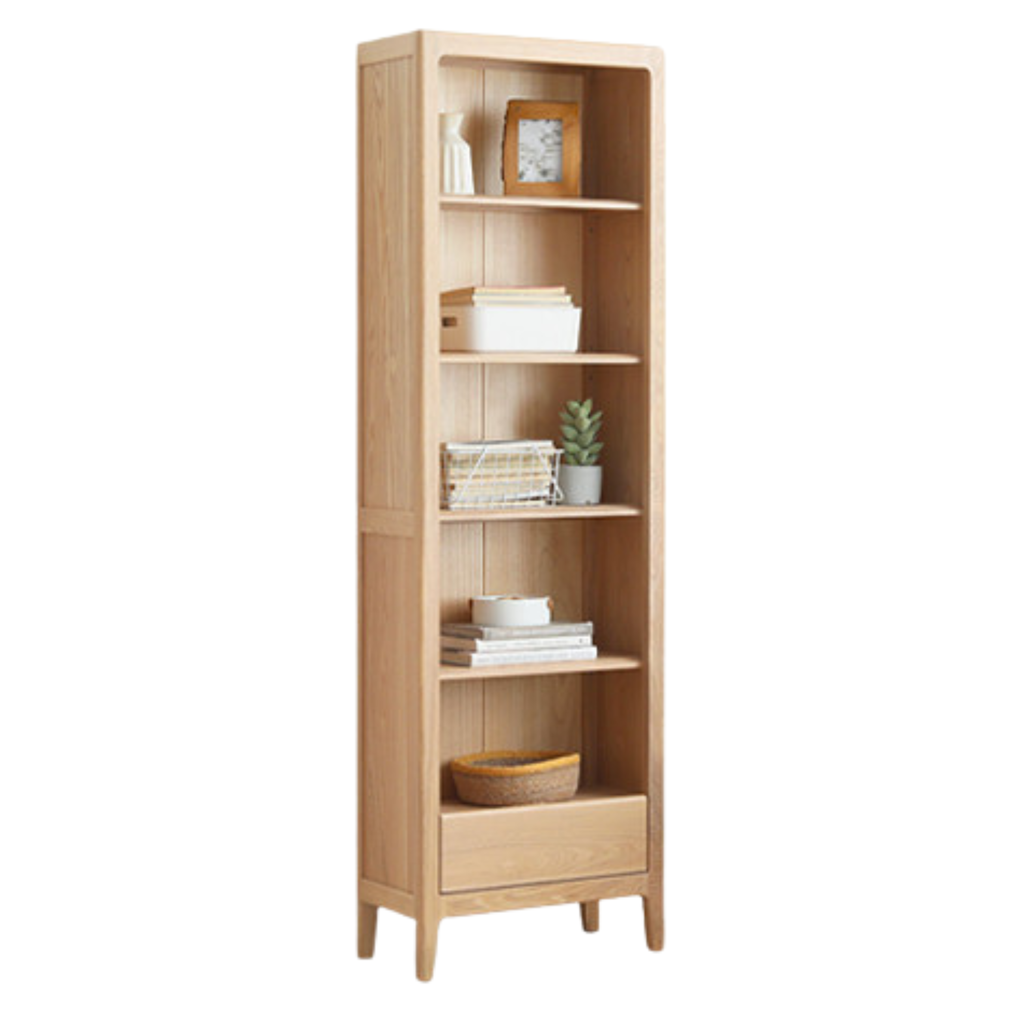 Ash Solid Wood Combination Bookcase Bookshelf